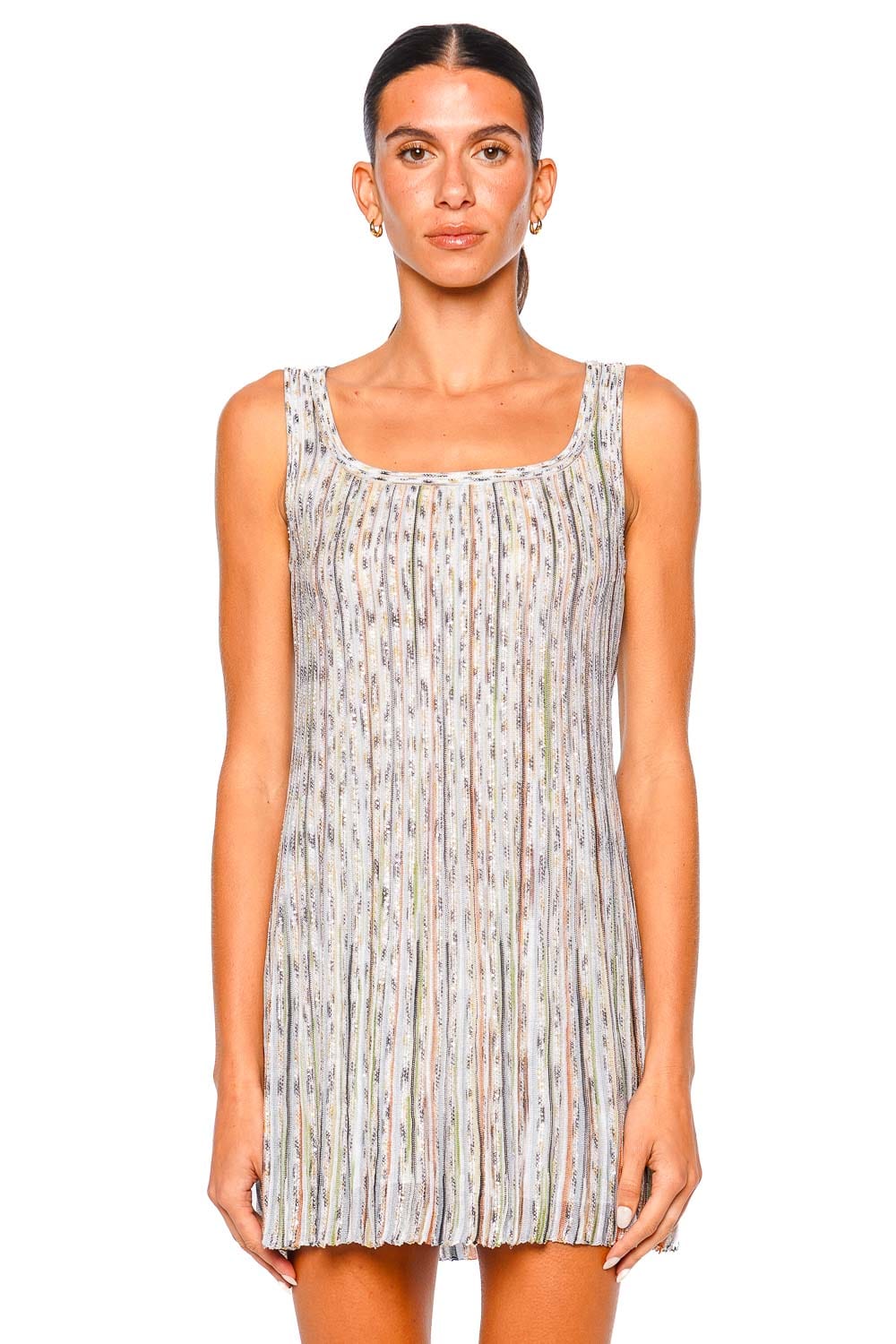 MISSONI DS26SG22 Multicolored Sleeveless Mini Dress