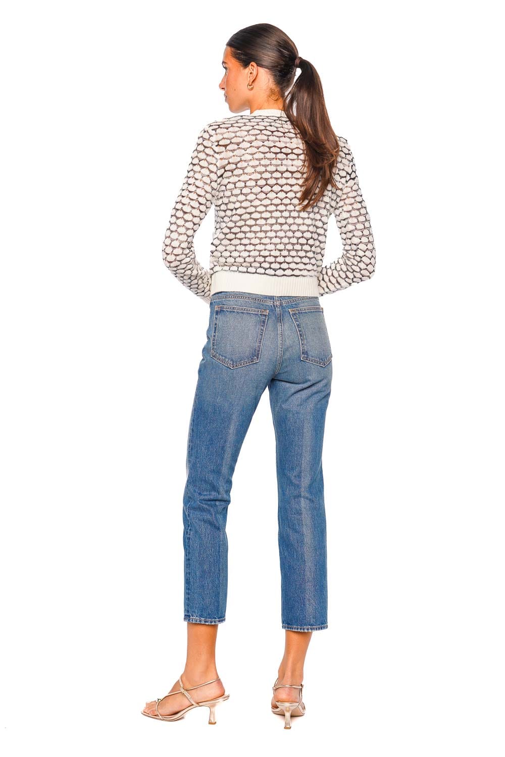 MISSONI Elegant White Long-Sleeve Buttoned Cardigan