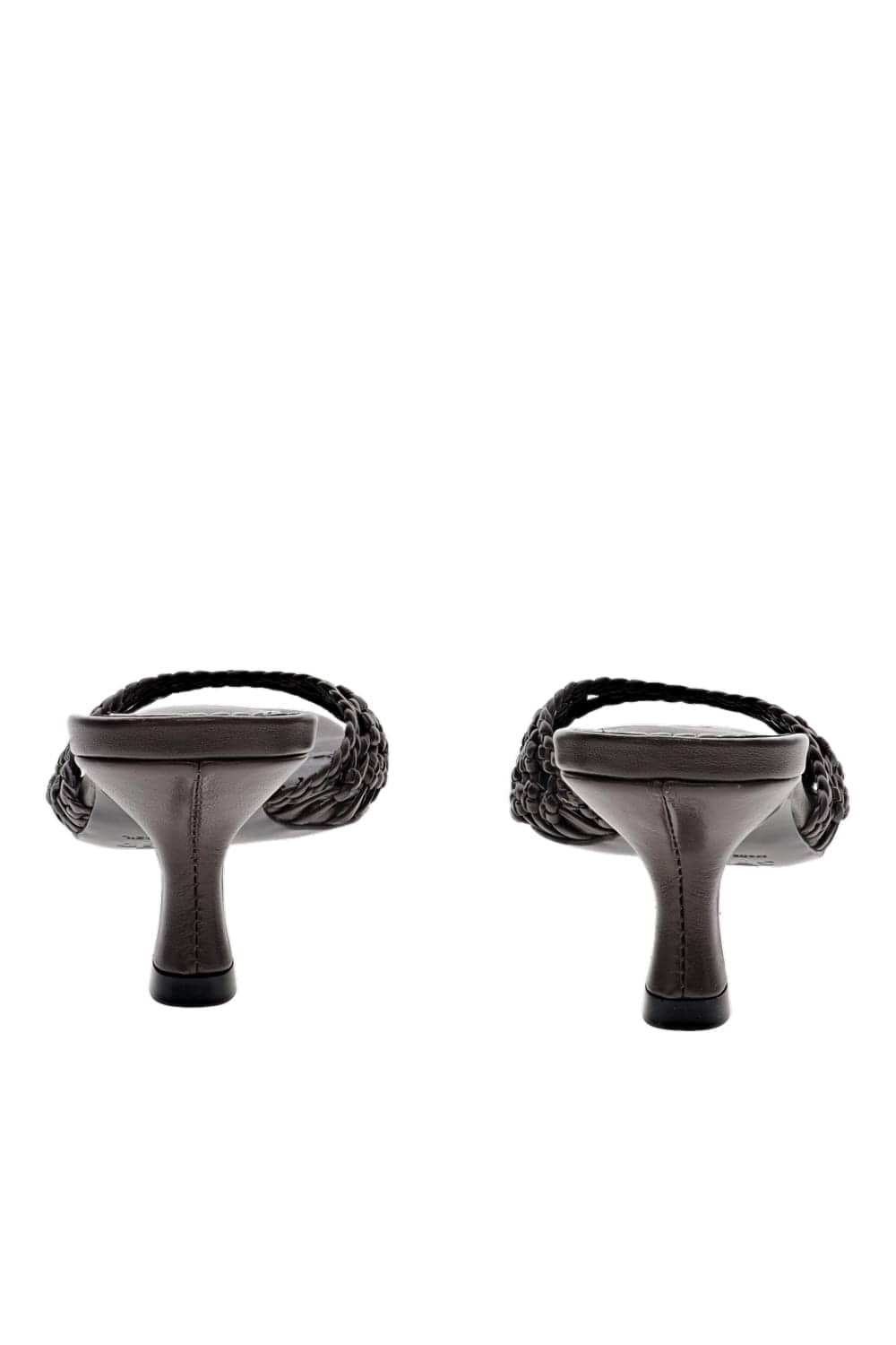 Staud Brigitte Hand-Knotted Espresso Mules