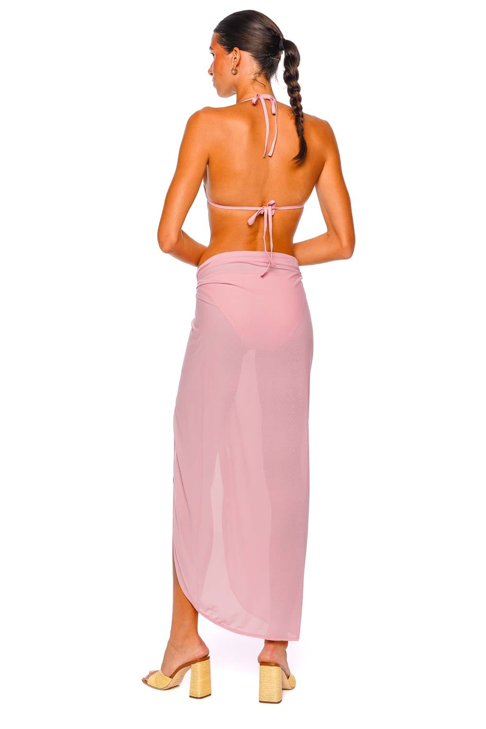 Staud Inlet Sweetheart Pink Maxi Sarong Staud Inlet Sweetheart Pink Maxi Sarong