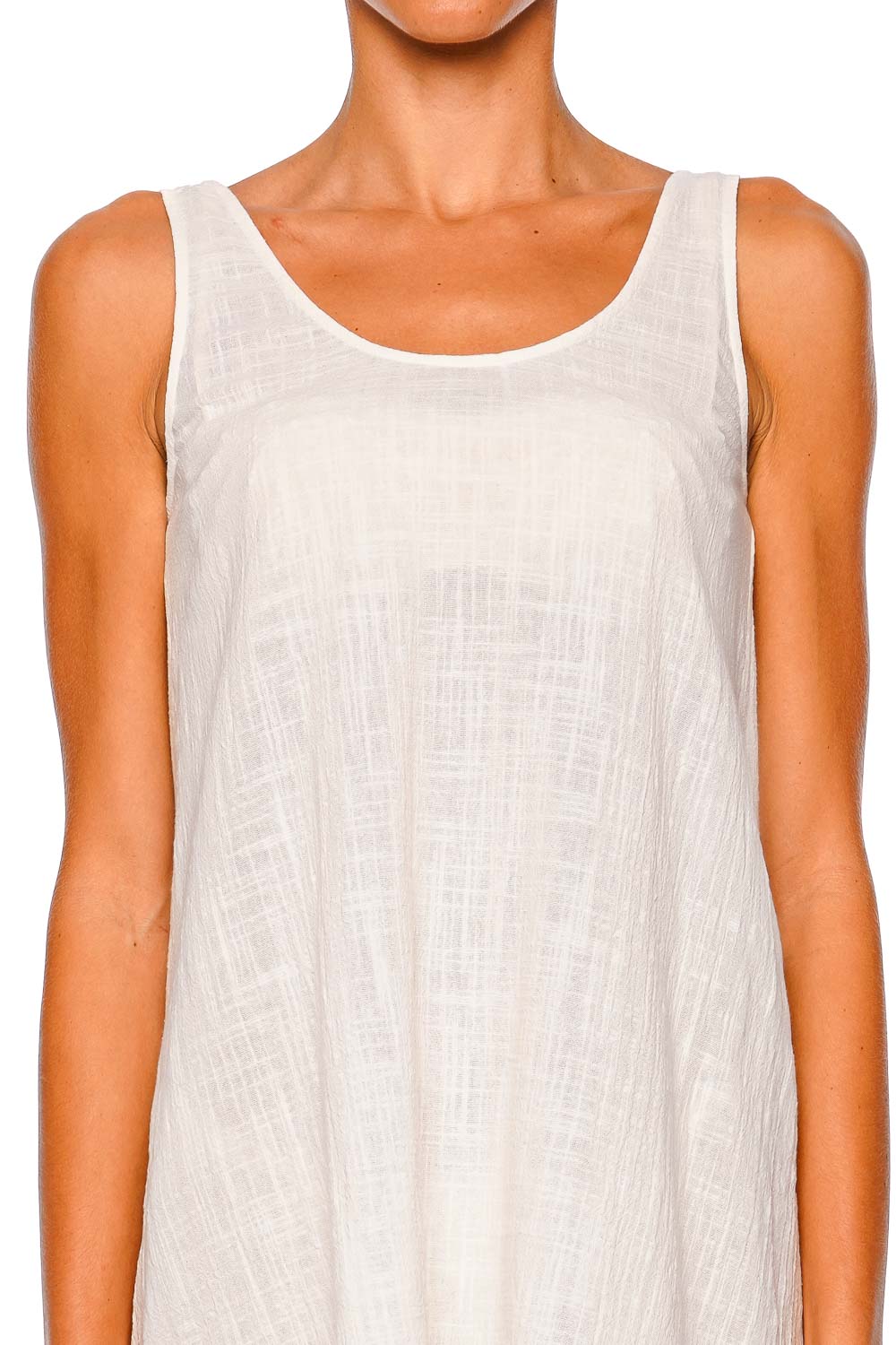 Staud Tillie Buttercream Sleeveless Mini Dress