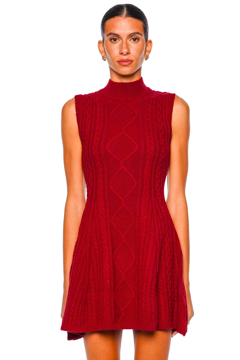Staud Rouge Sleeveless Charade Sweater Mini Dress