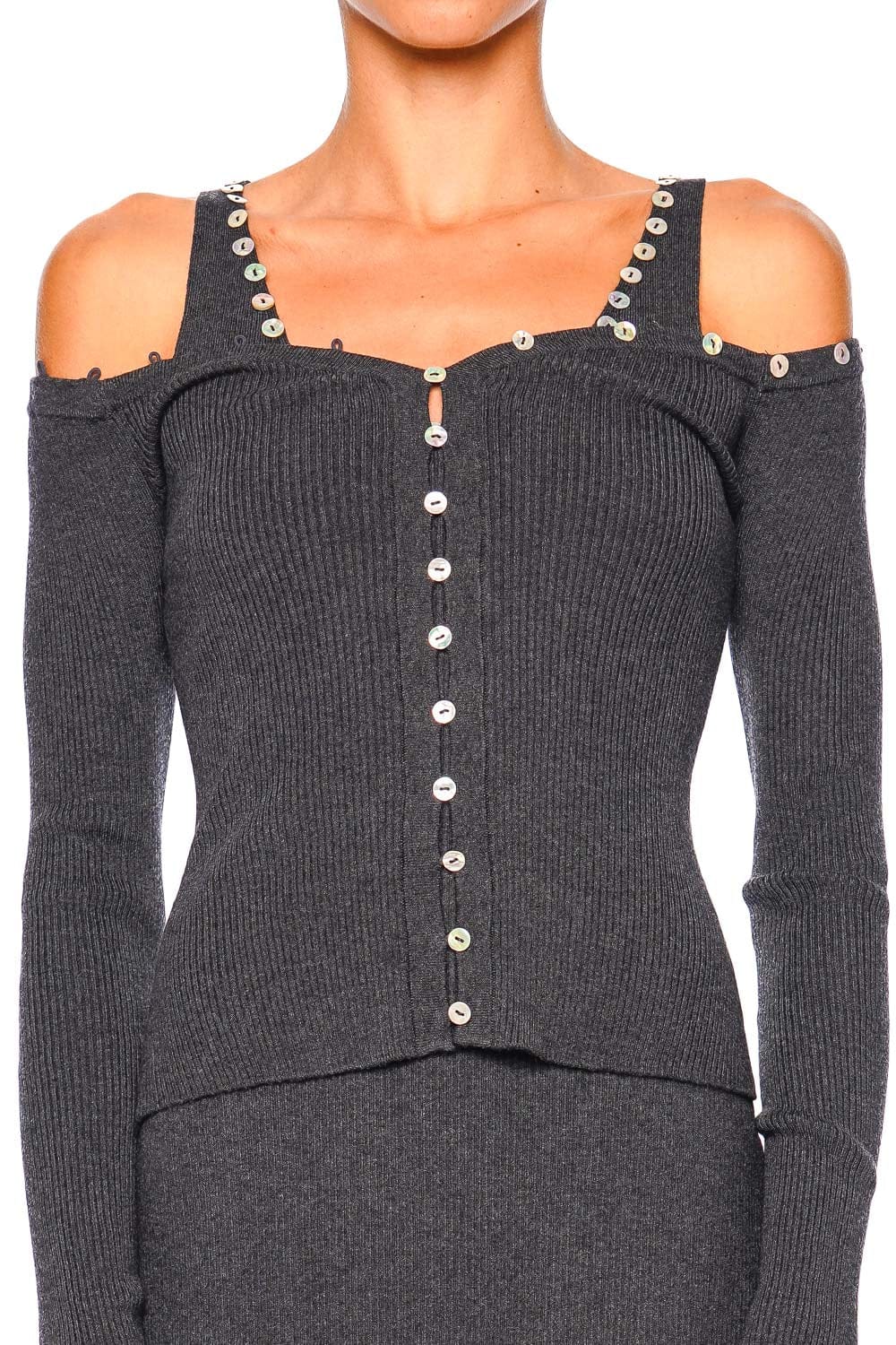 Staud Keaton Nocturne Off-Shoulder Sweater
