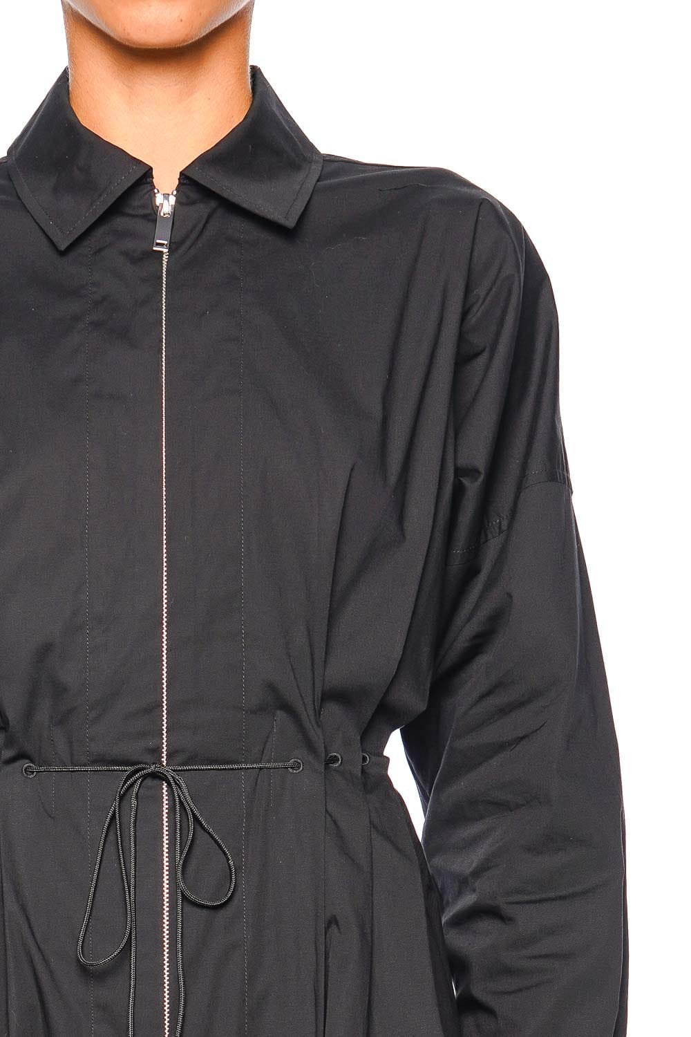 Staud Chi Black Long Sleeve Mini Dress