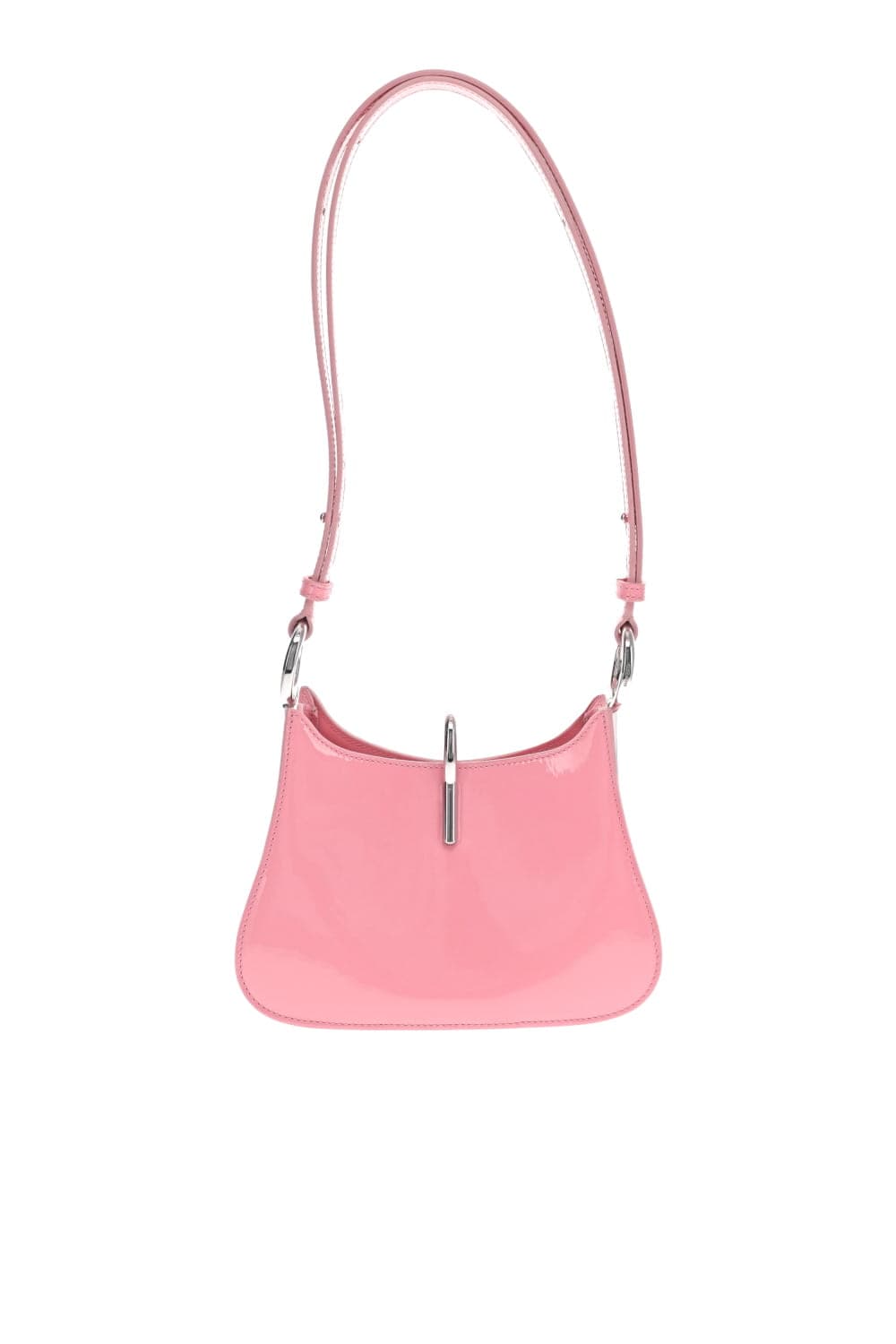 Rabanne Ring Bag Small Pink with Silver Accents