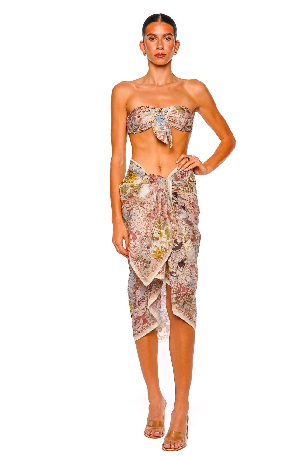 ZIMMERMANN Multi Patch Printed Cotton Pareo