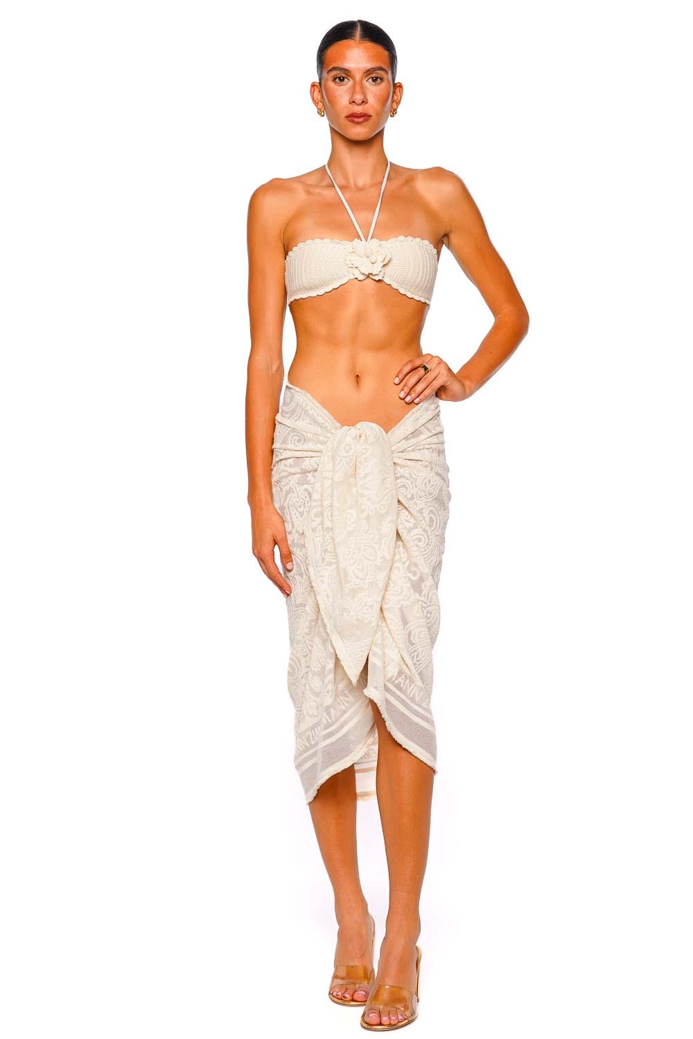 ZIMMERMANN Ivory Woven Pareo