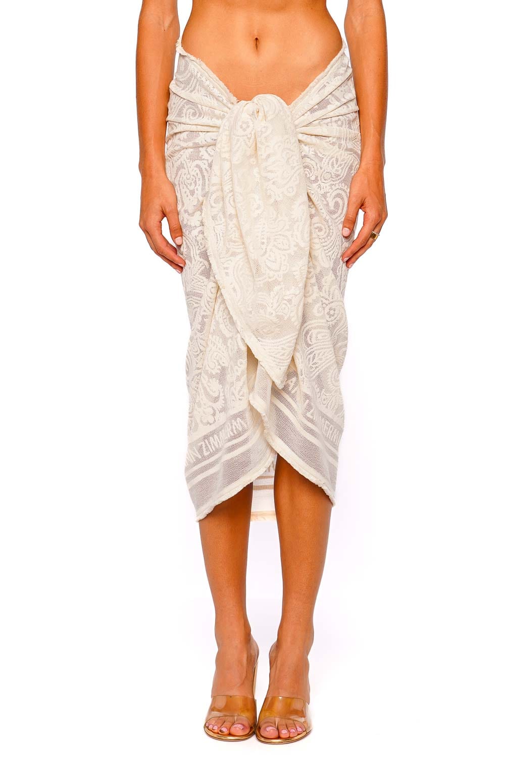 ZIMMERMANN Ivory Woven Pareo