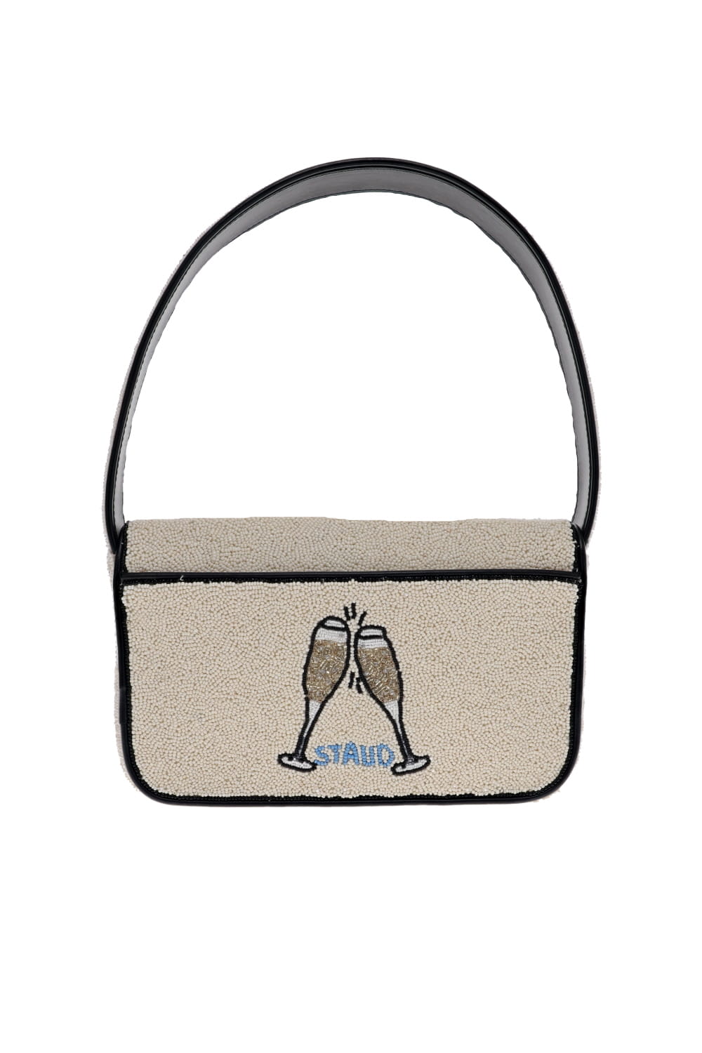 Staud Tommy Caviar Dreams Beaded Shoulder Bag