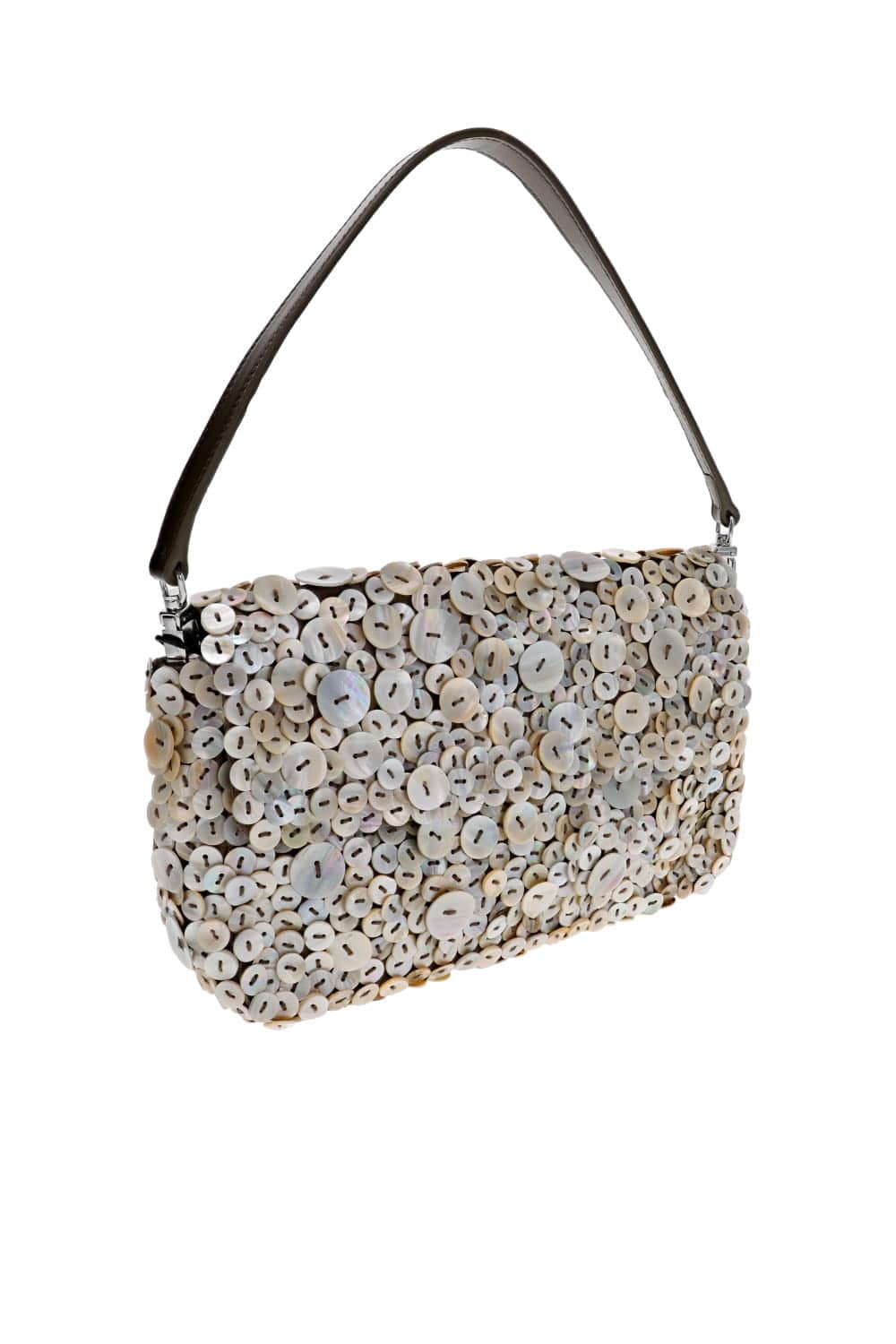 Staud Timmy Mother of Pearl Button Shoulder Bag