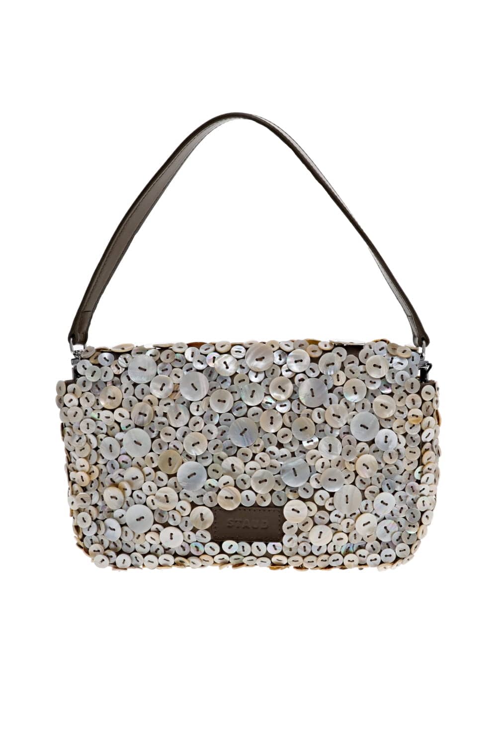 Staud Timmy Mother of Pearl Button Shoulder Bag