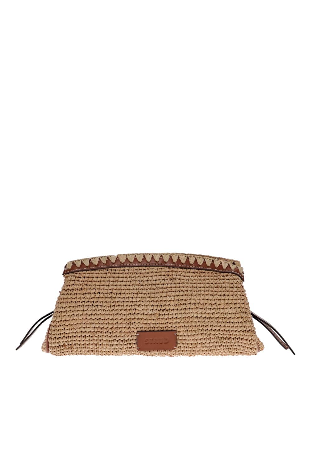 Staud Maude Natural Tan Convertible Clutch
