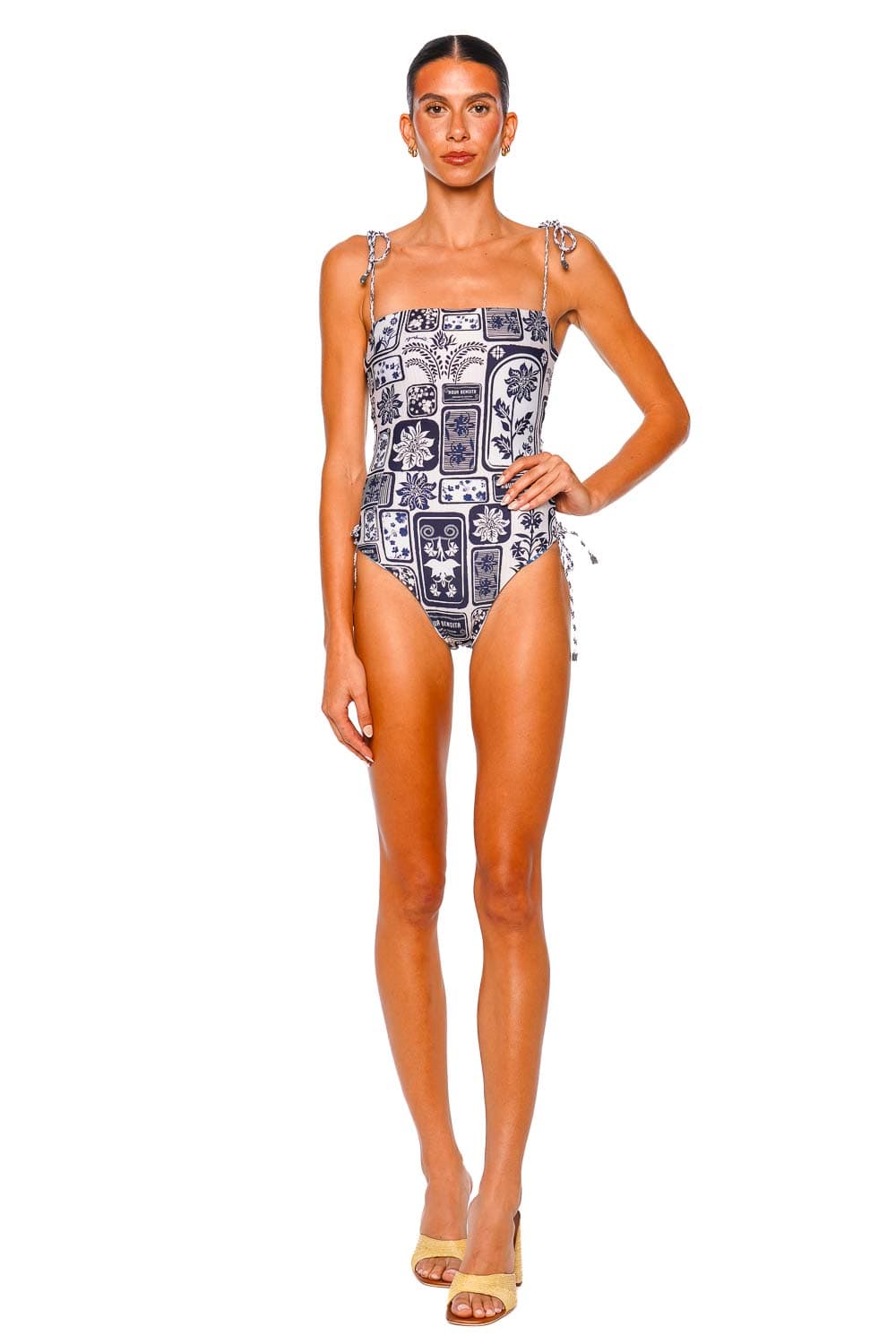 Nadia Blanket Stitch One Piece Swimsuit