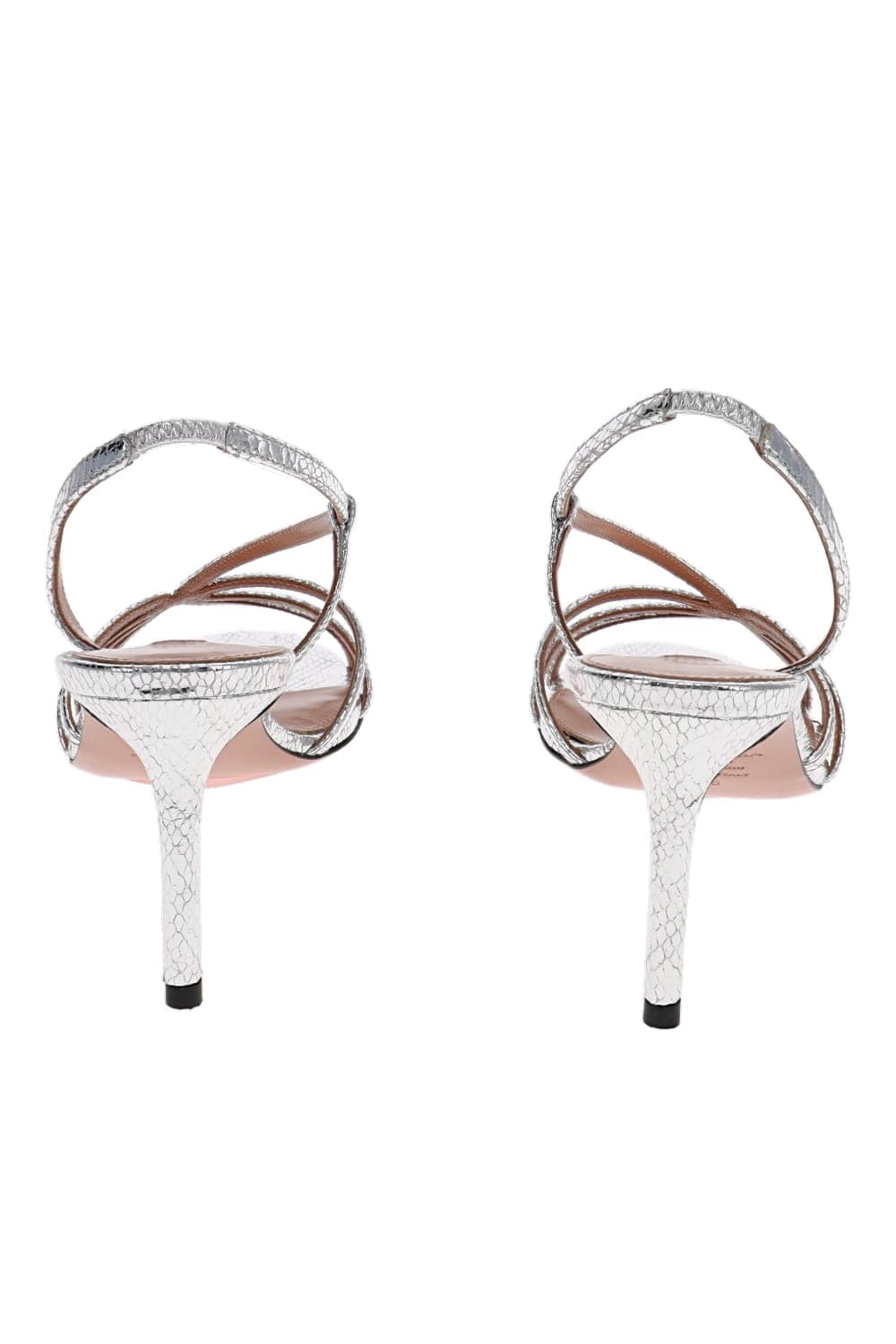 Talk To Me 75 Silver Leather Slingback Sandal