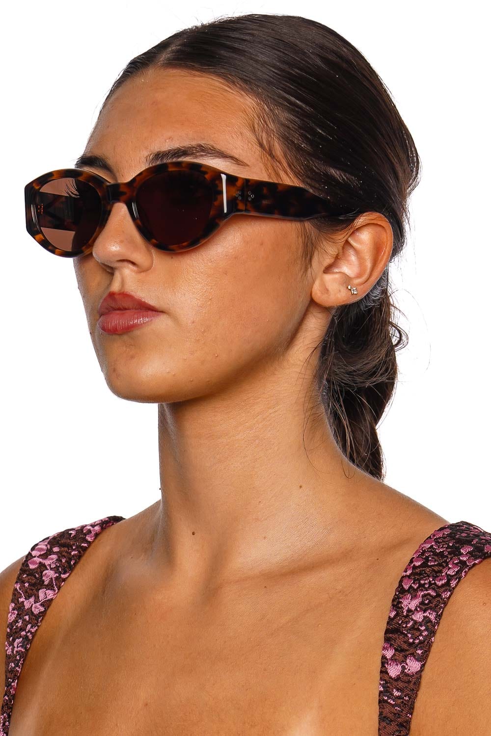 KREWE Lucy Venezia Amber Acetate Sunglasses
