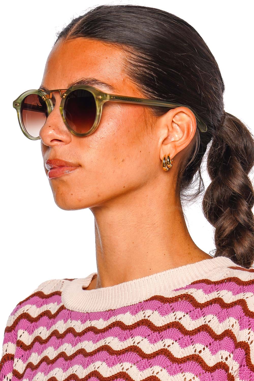 KREWE STL II Selene 18K Gradient Sunglasses