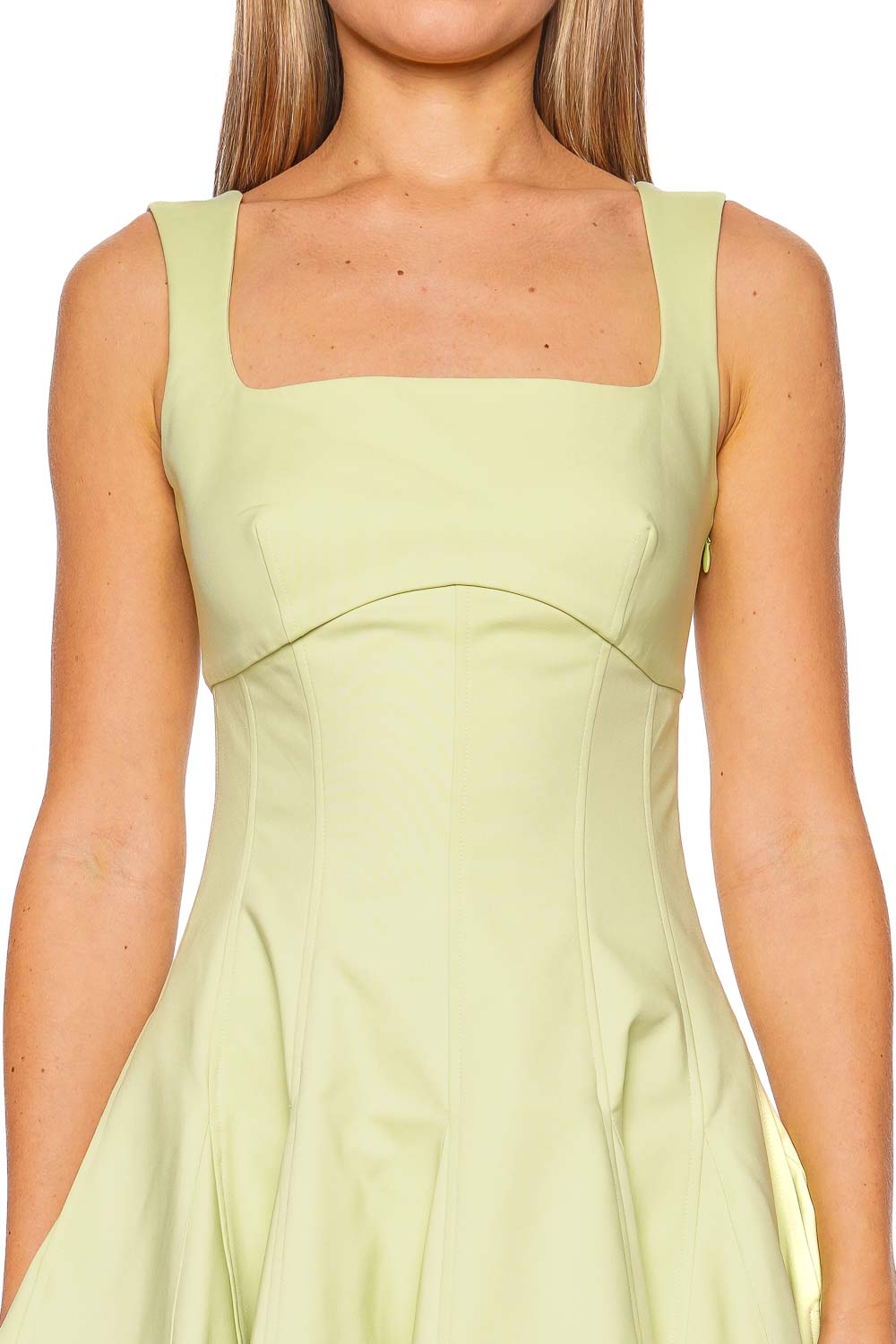 SIMKHAI Emslie Celadon Sleeveless Mini Dress