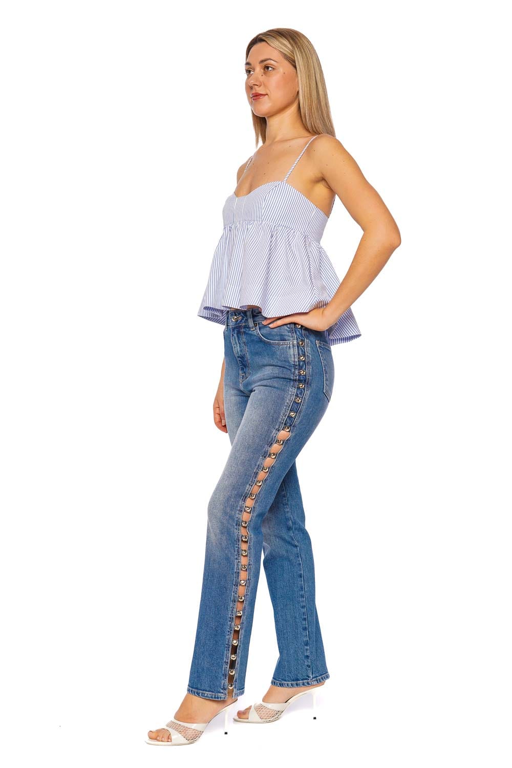 SIMKHAI Amelia Salton High Rise Denim Jeans