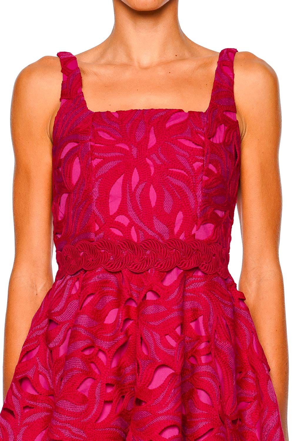 Waimari Ocaso Burgundy Mini Dress