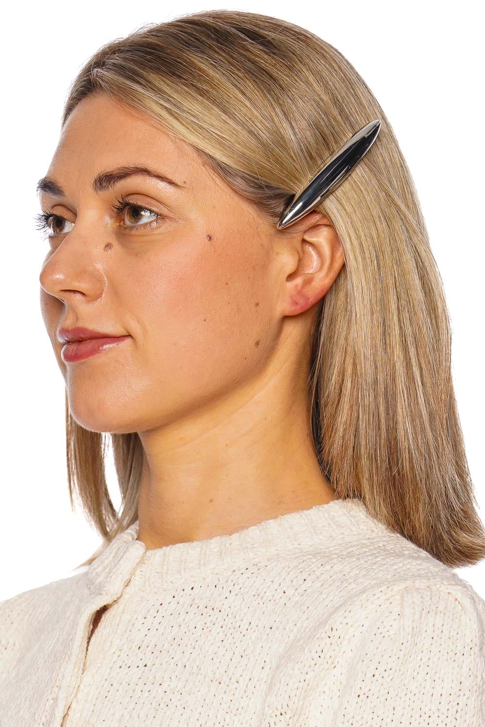 Maxine Silver French Barrette