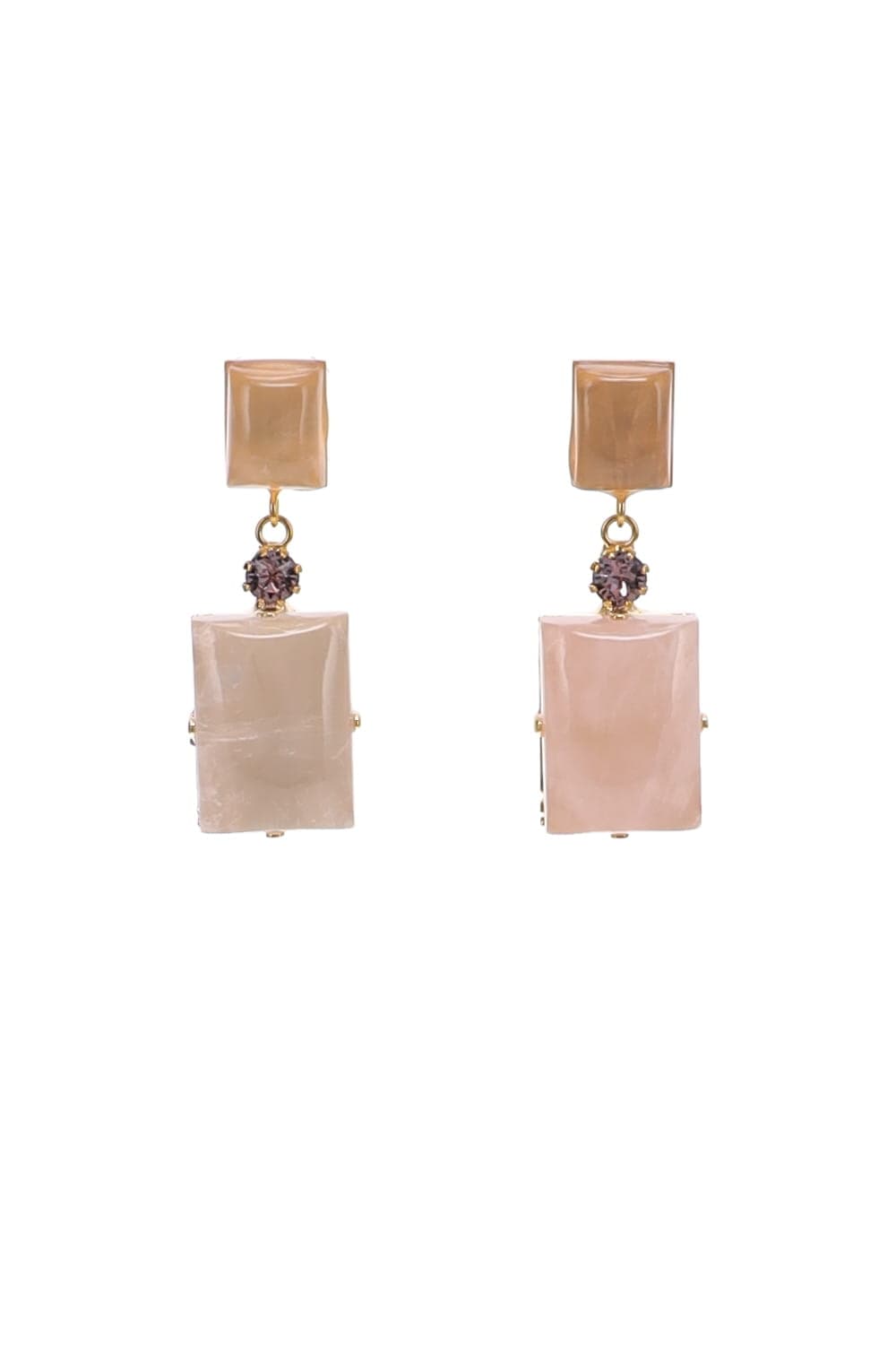 Jennifer Behr Joliel Rose Quartz Dangle Earrings