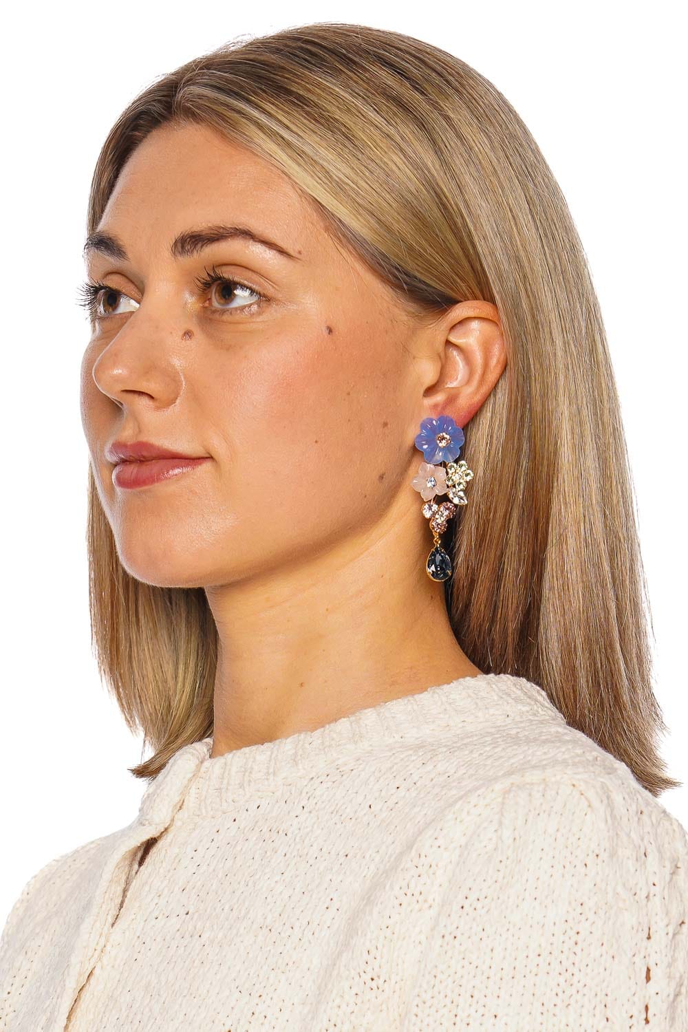 Jennifer Behr Palmina Garden Crystal Drop Earrings
