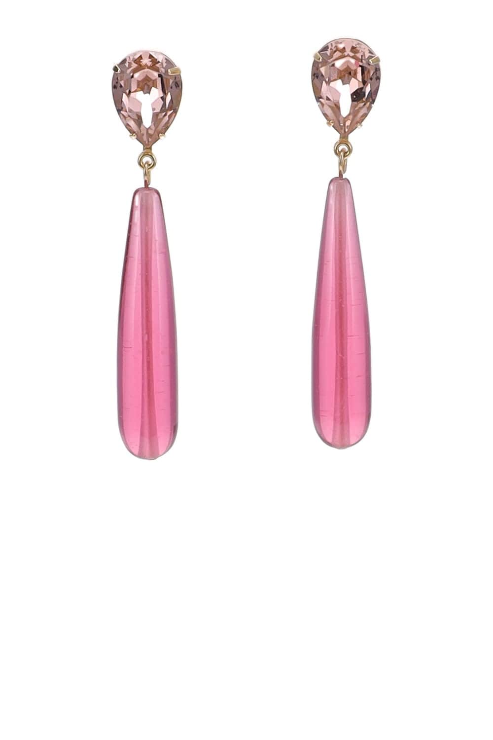 Jennifer Behr Caroline Elegance Pink Tourmaline Drop Earrings