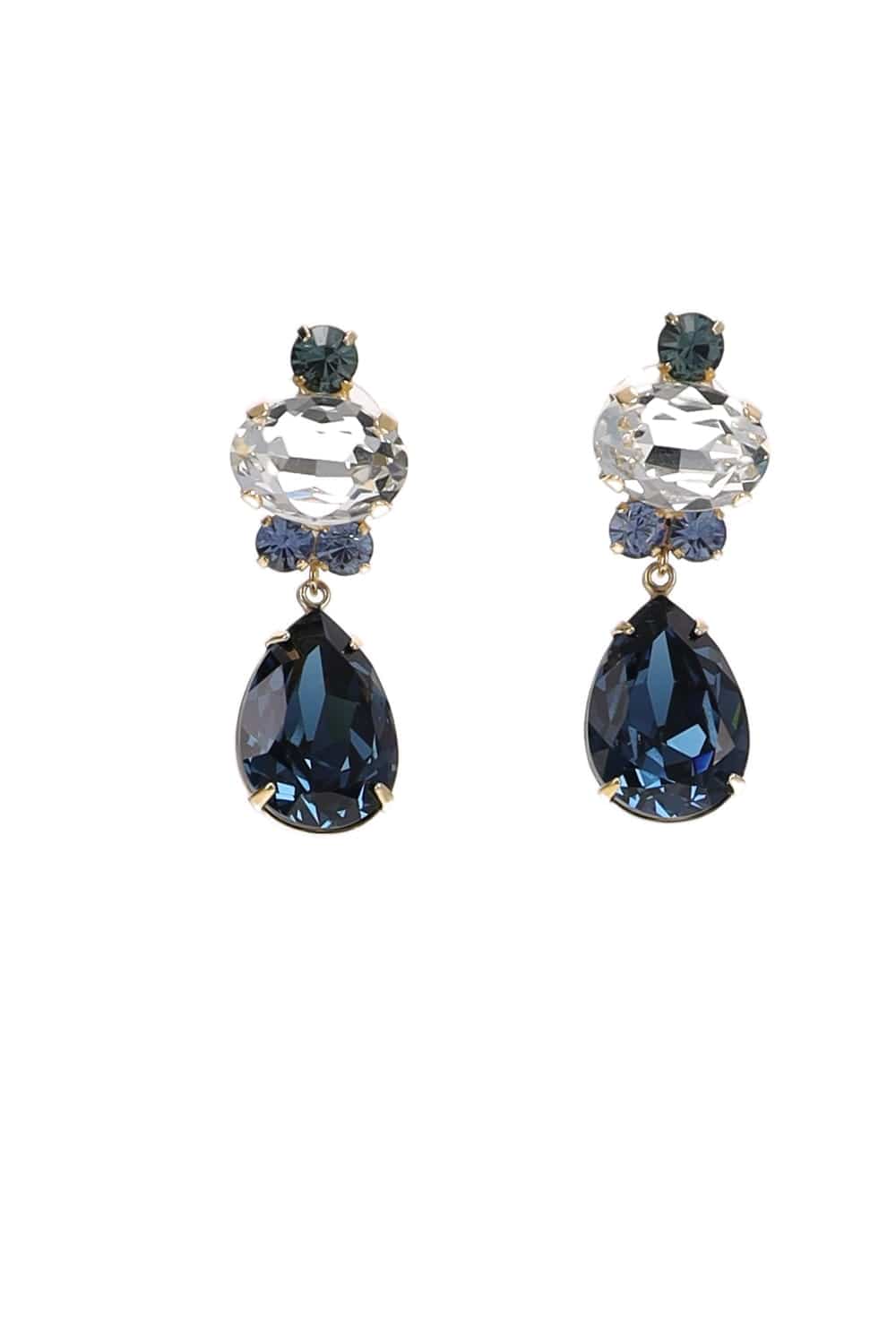 Jennifer Behr Catherine Dusk Crystal Drop Earrings