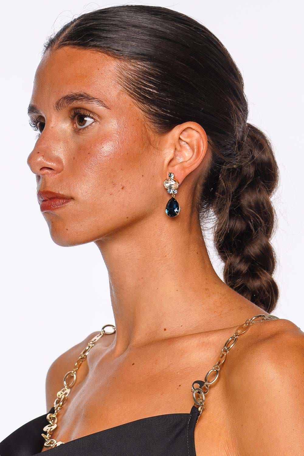 Jennifer Behr Catherine Dusk Crystal Drop Earrings