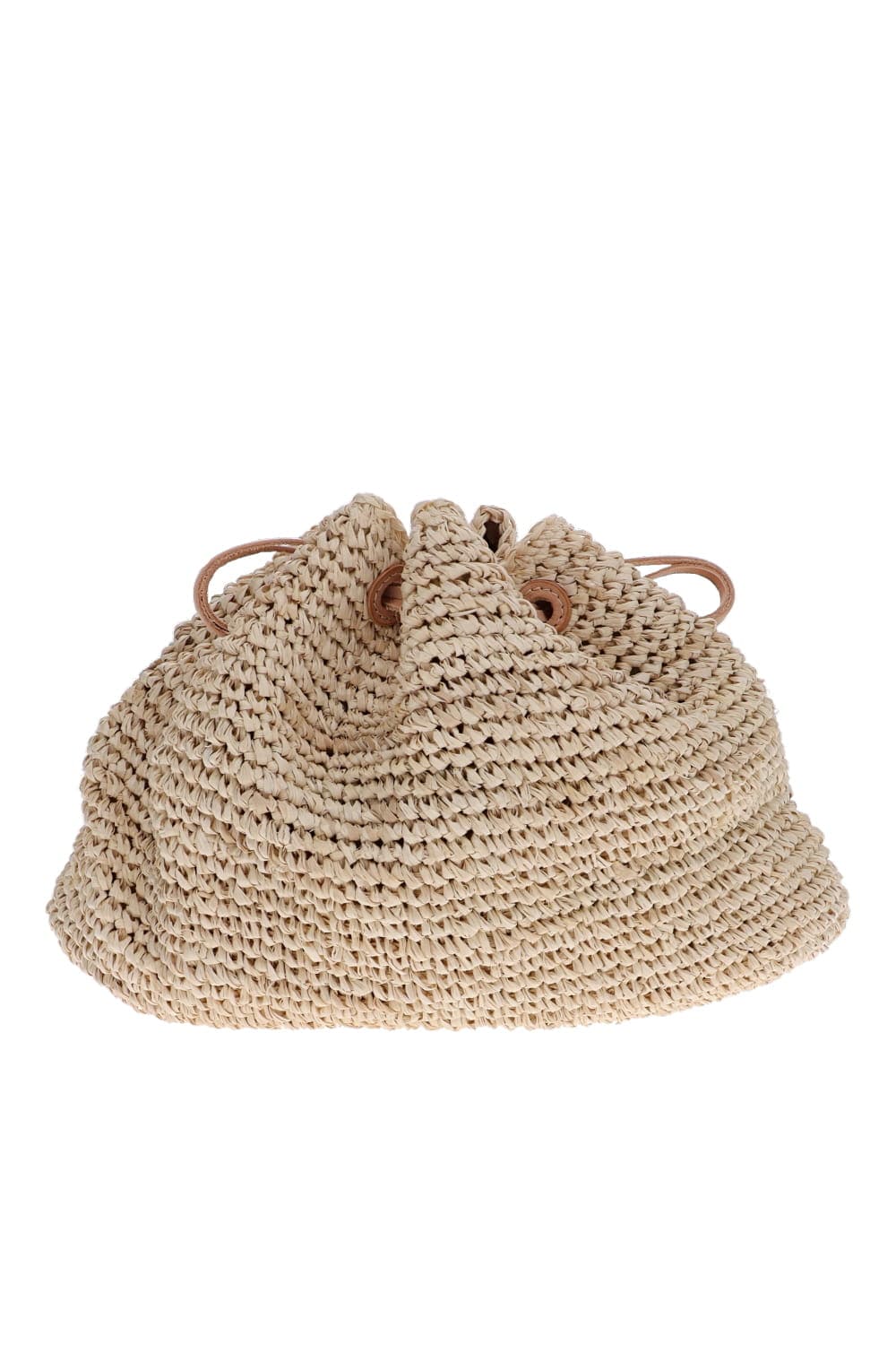 KAYU Natural Woven Canary Drawstring Bag