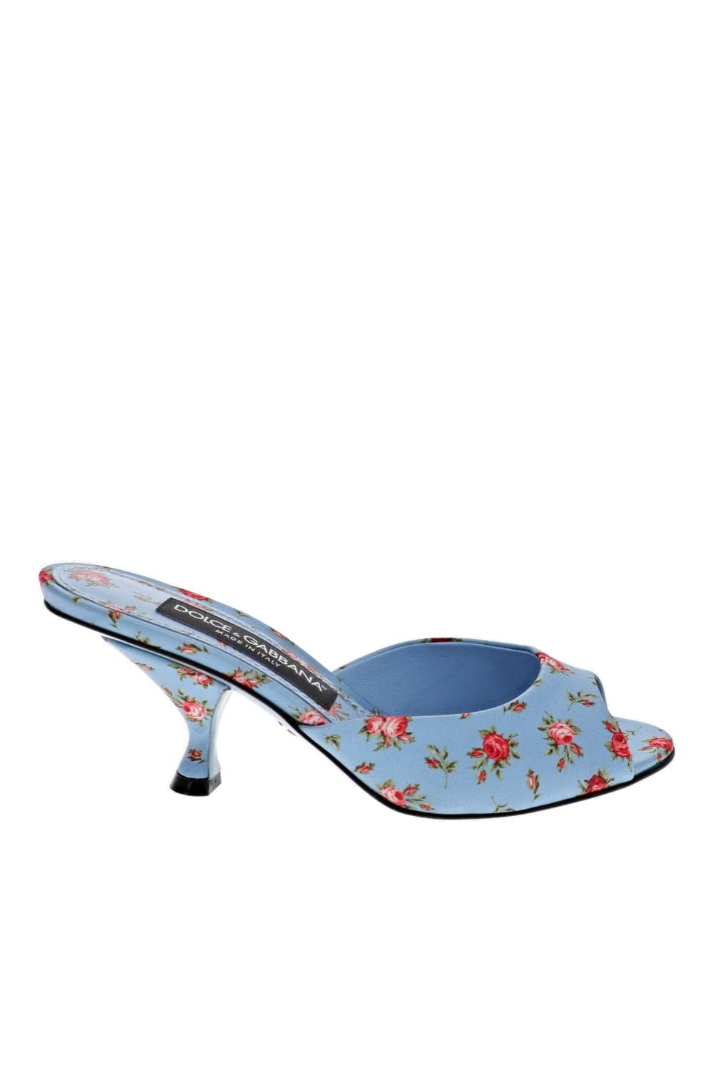 Dolce & Gabbana Celeste Floral Print Hitten Heel Sandals