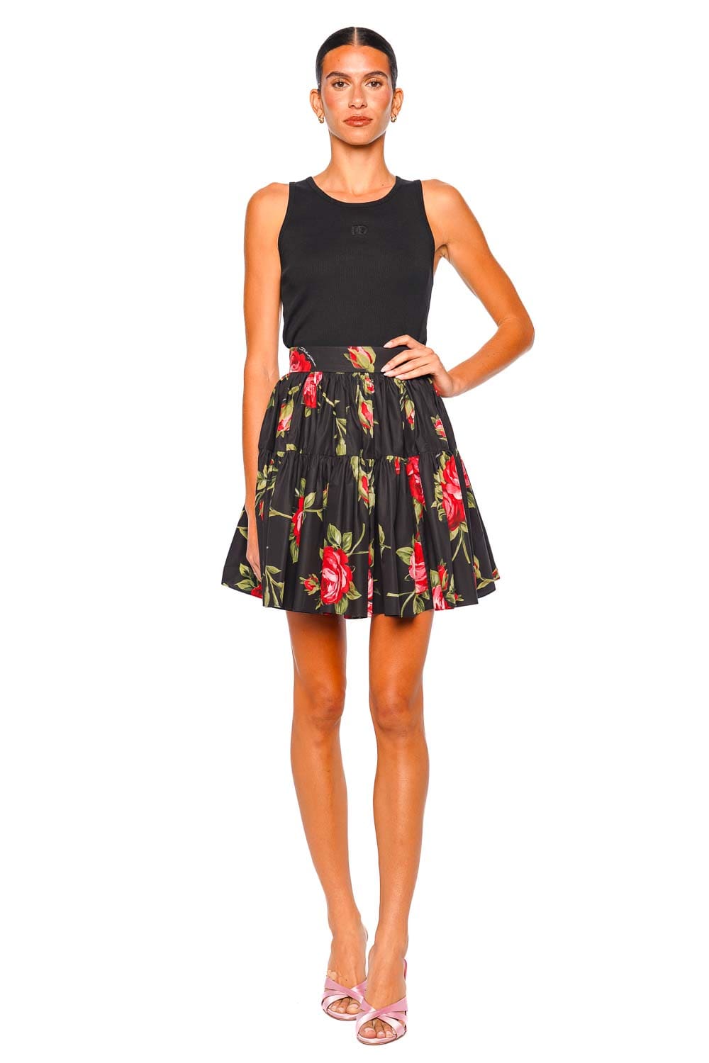 Dolce & Gabbana Logo Black Sleeveless Tank Top