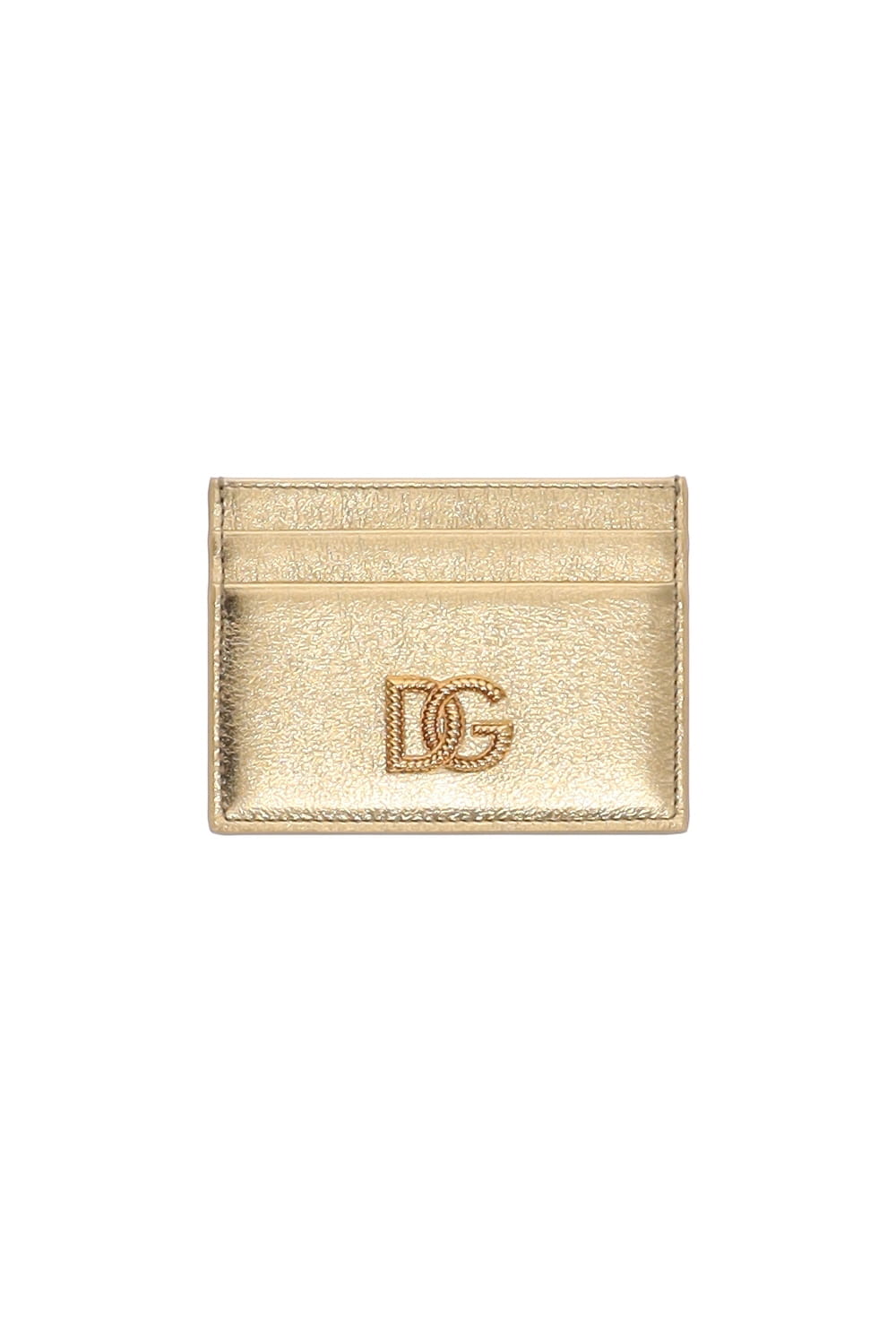Dolce & Gabbana Gold Metallic Cardholder
