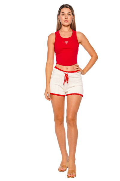 Ash Merrier Martini Embroidered Tank Top