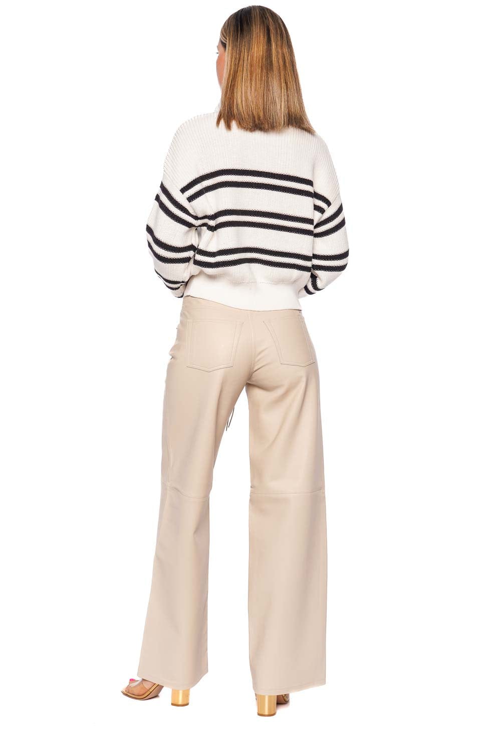 L*Space Ultra Striped Half Zip Sweater