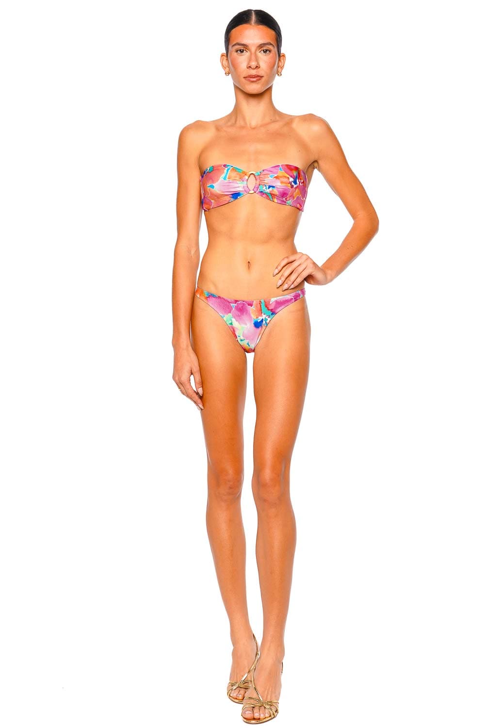 L*Space Donnie Bitsy Flower Play Bikini Bottom