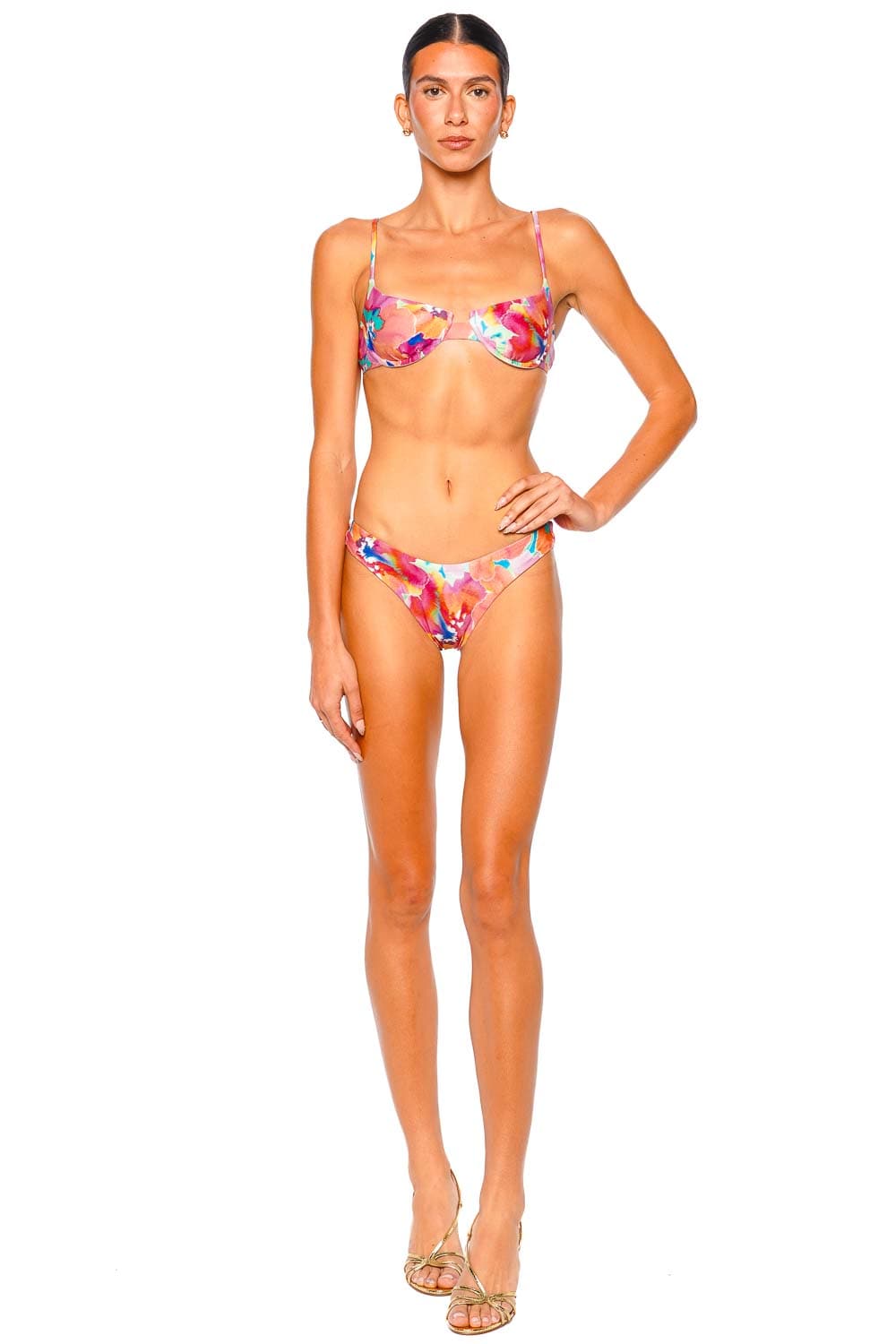L*Space Rocky Classic Bikini Bottoms in Flower Play Print