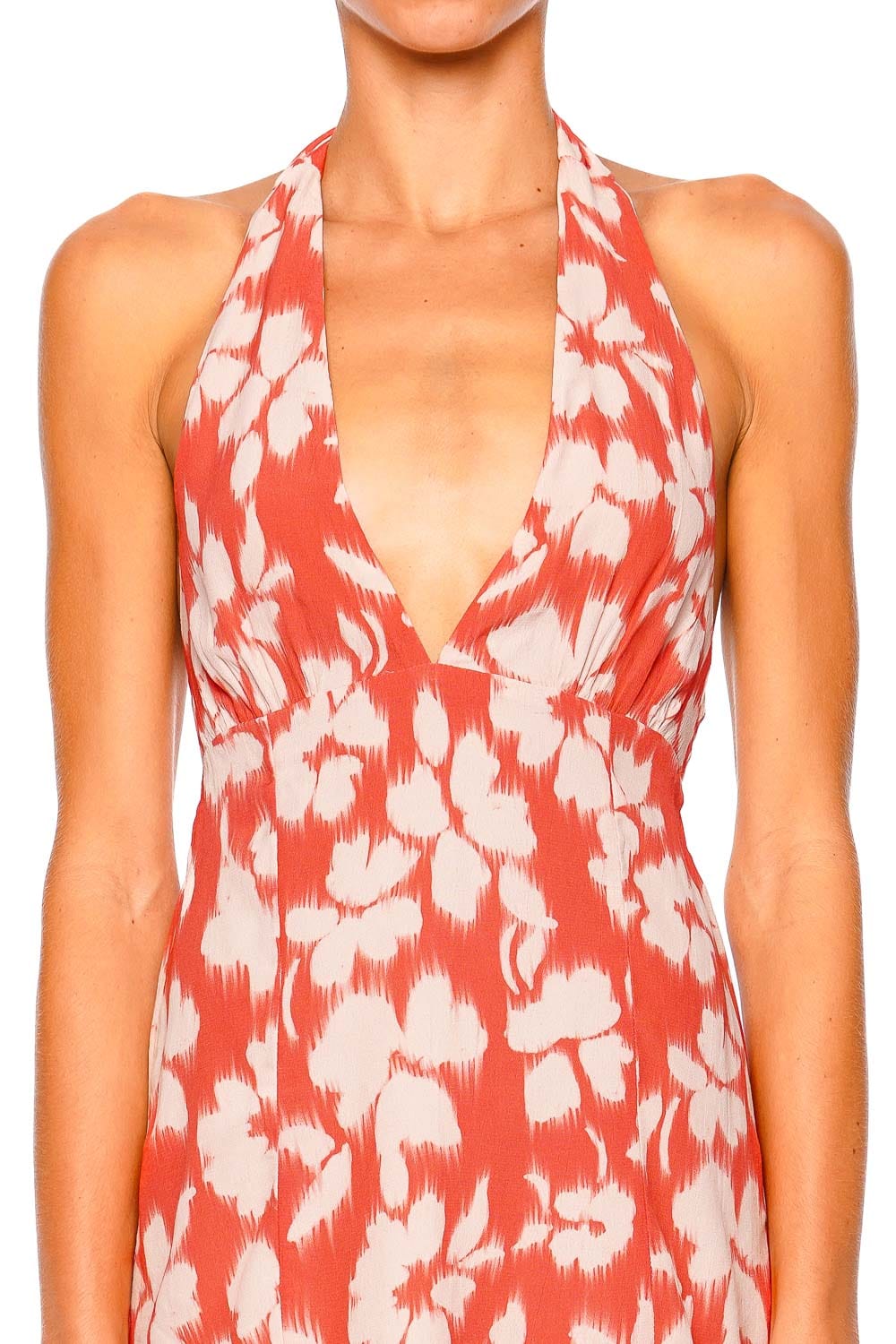 L*Space Seabreeze Vine Vingette Halterneck Mini Dress