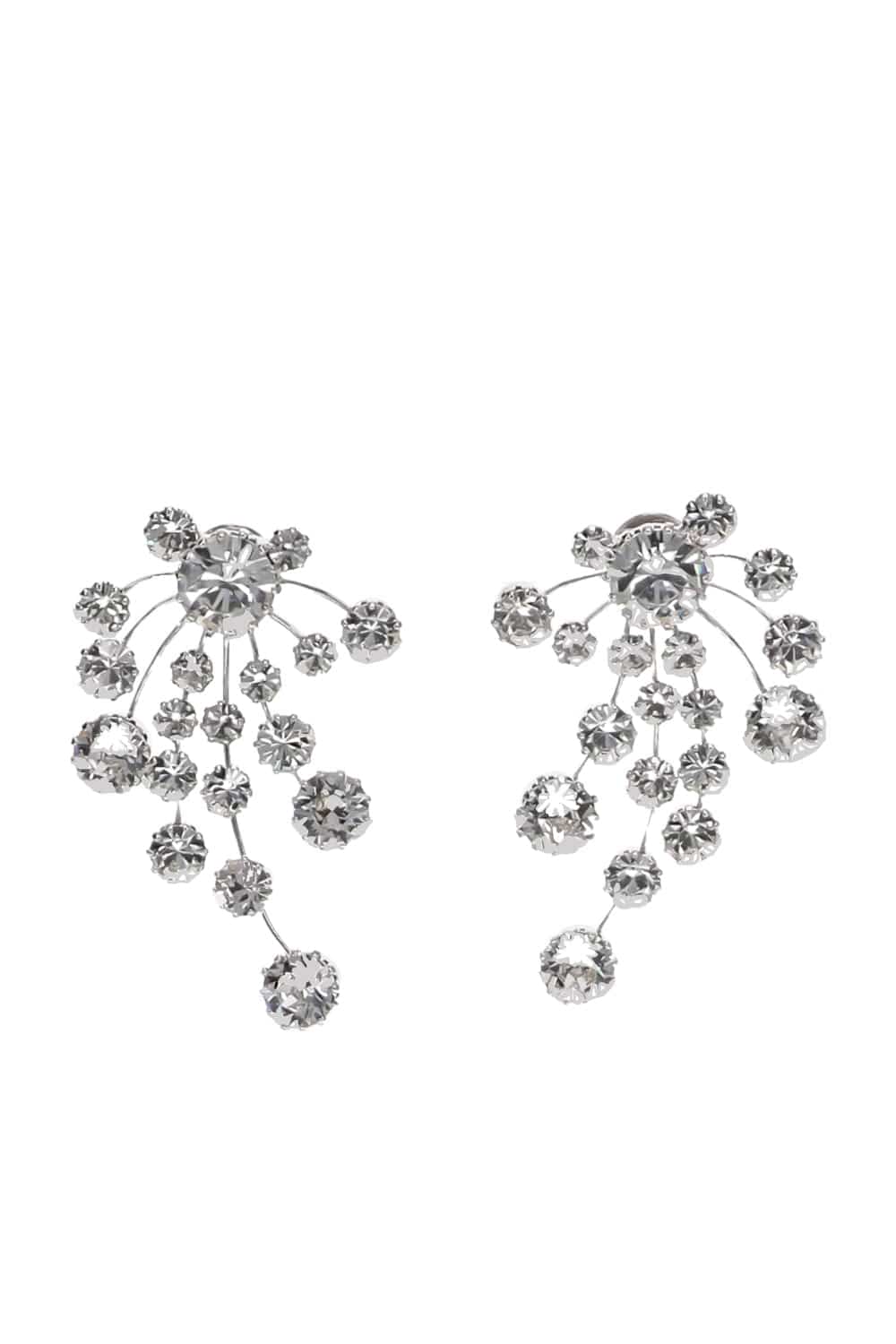 Lelet NY Briar Crystal Rhodium Statement Earrings
