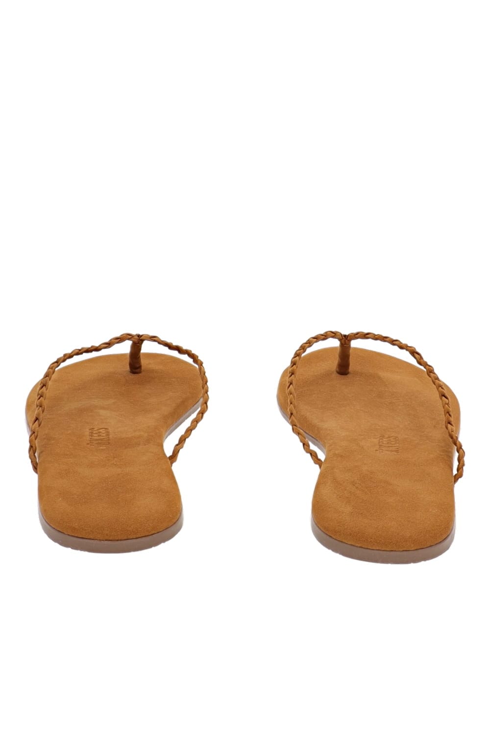 TKEES Lily Braid Camel Braided Thong Sandal