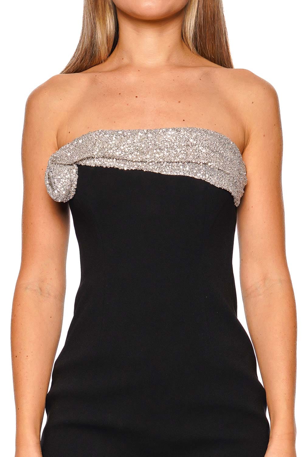 Rachel Gilbert Charlotte Elegant Black Strapless Gown