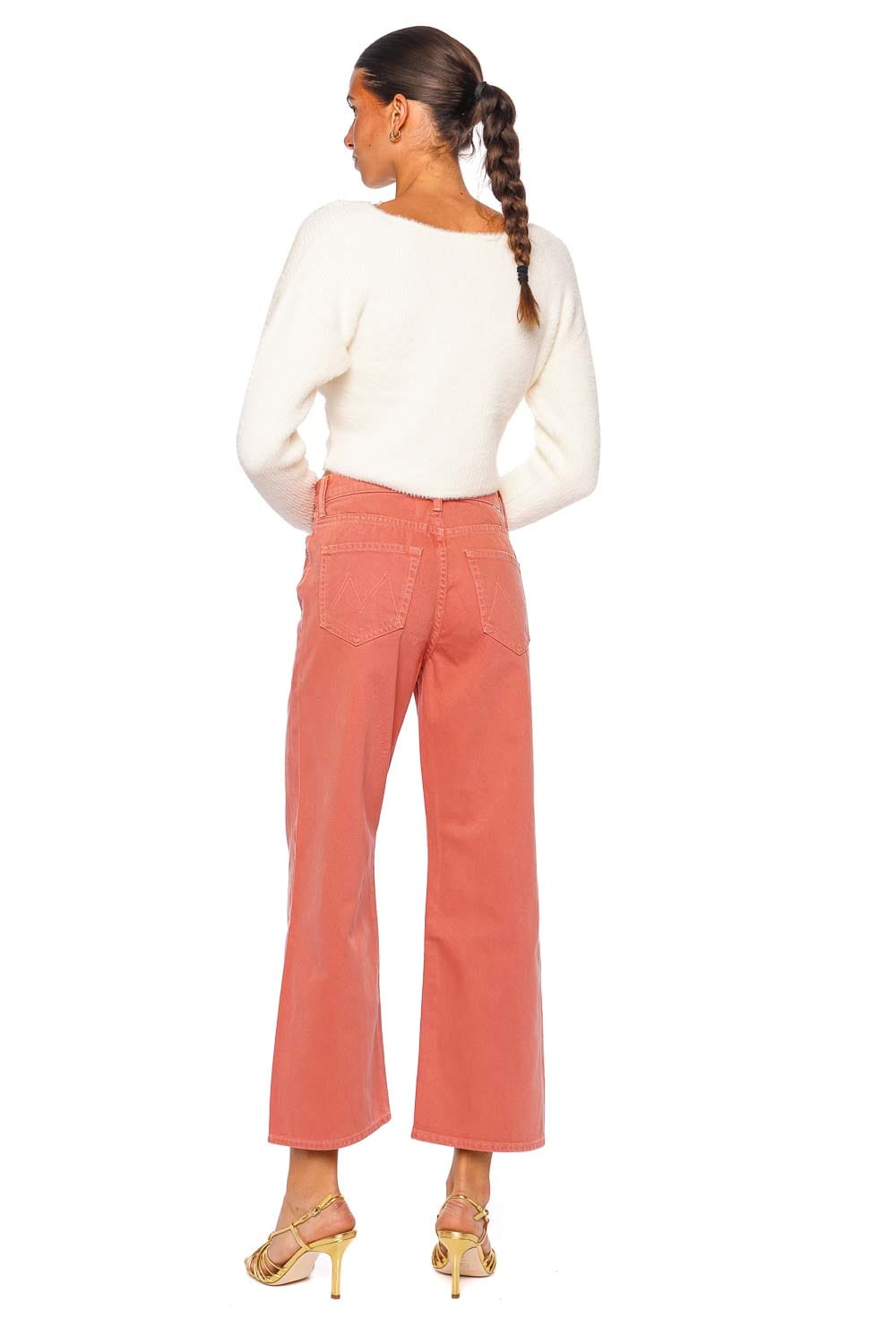 L'AGENCE Antonella Ivory Surplus Knit Long Sleeve Pullover