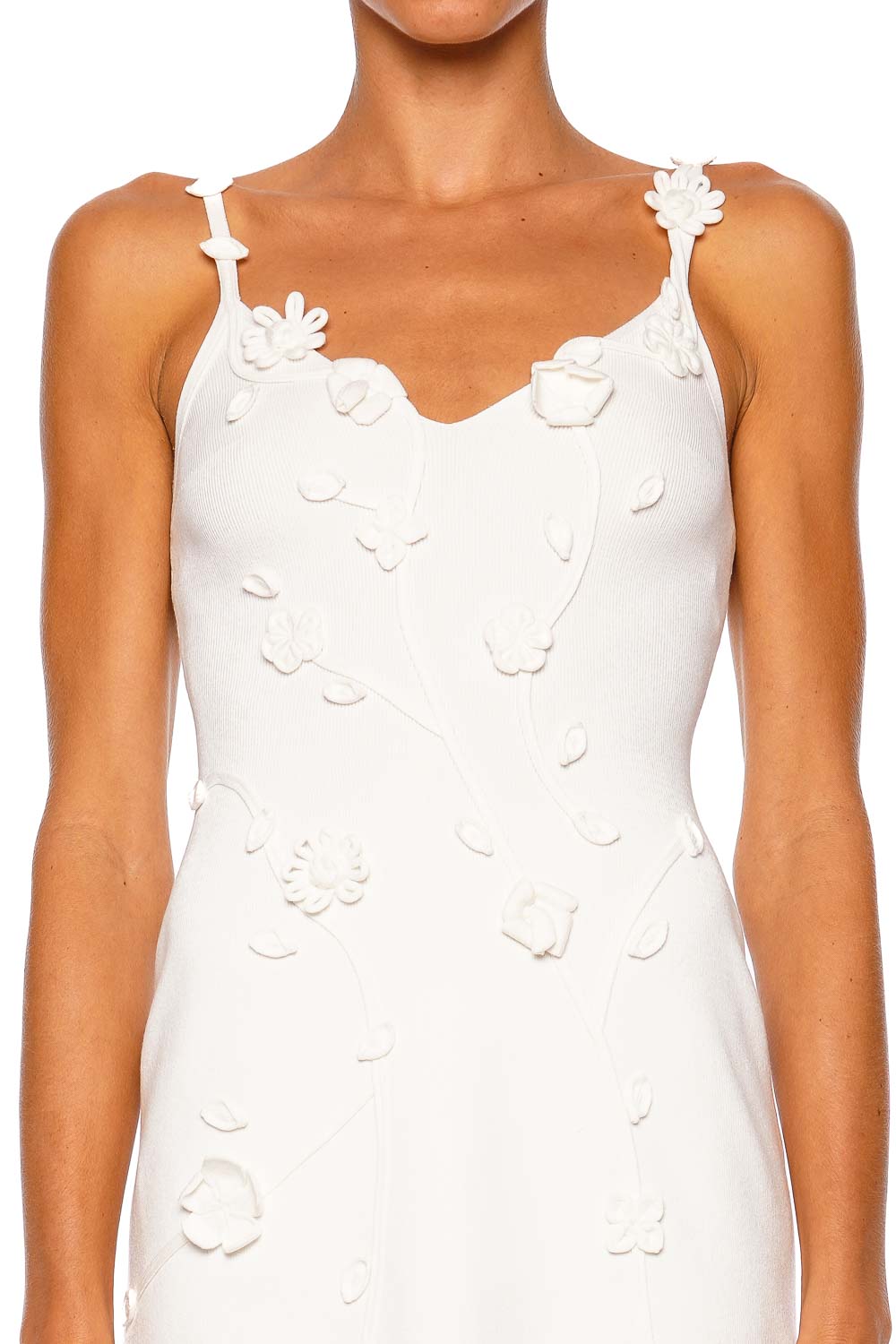 Cult Gaia Flora Off White Strappy Mini Dress