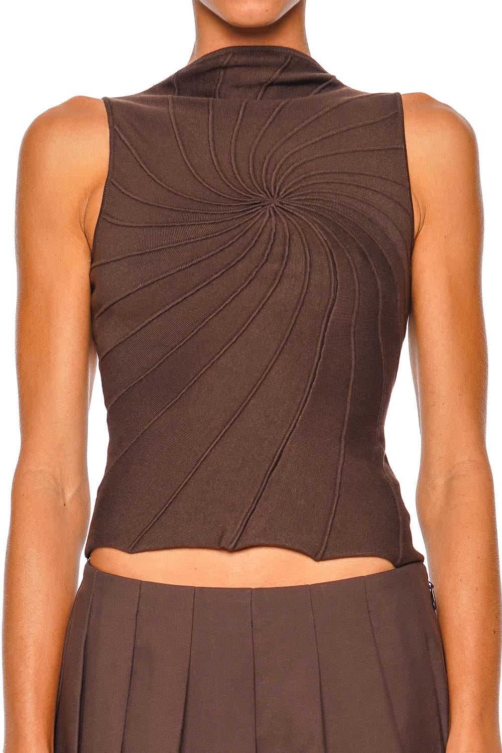 Cult Gaia Micah Luwak Sleeveless Mock Neck Top