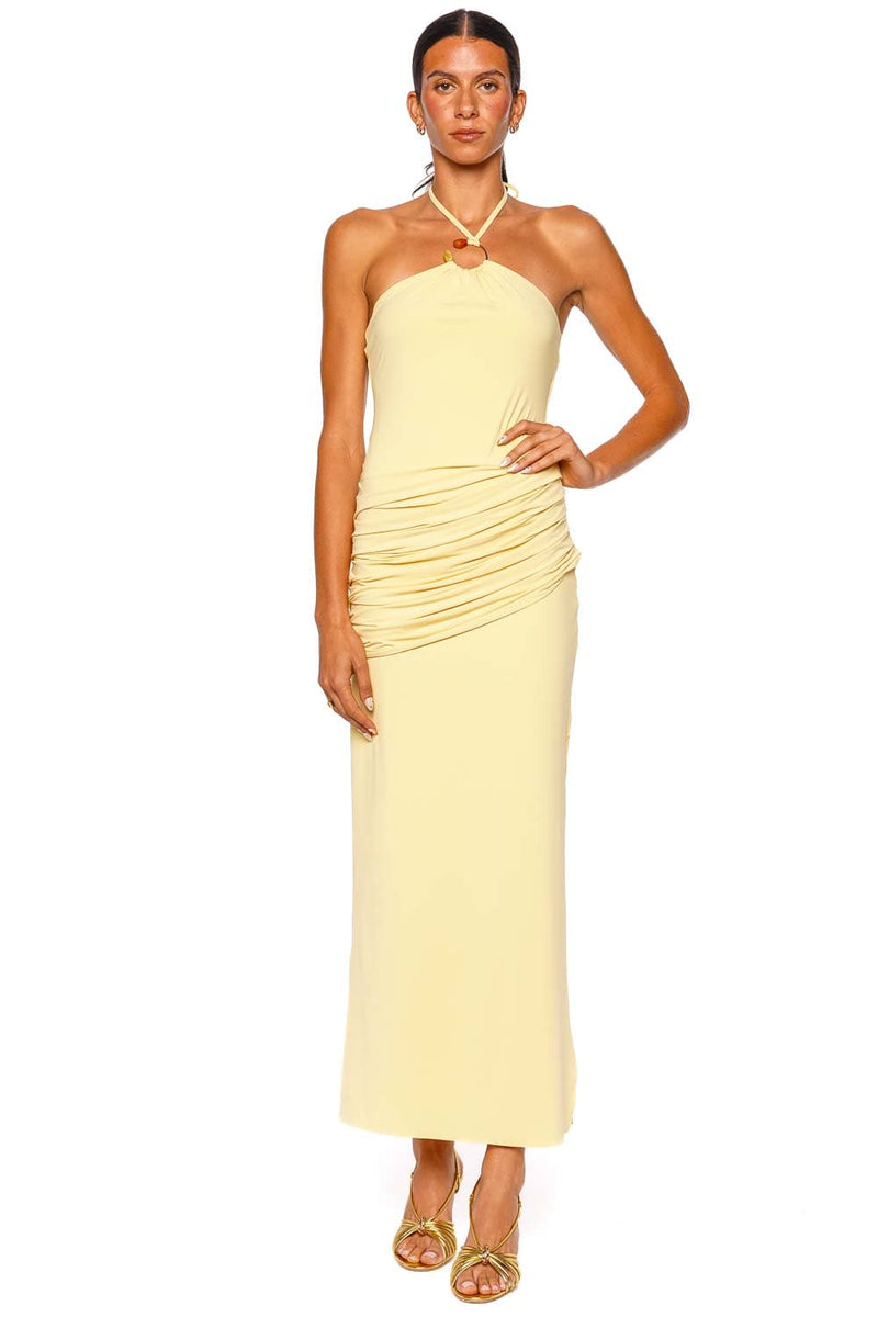 Baobab Clelia Sol de Cusco Halter Maxi Dress