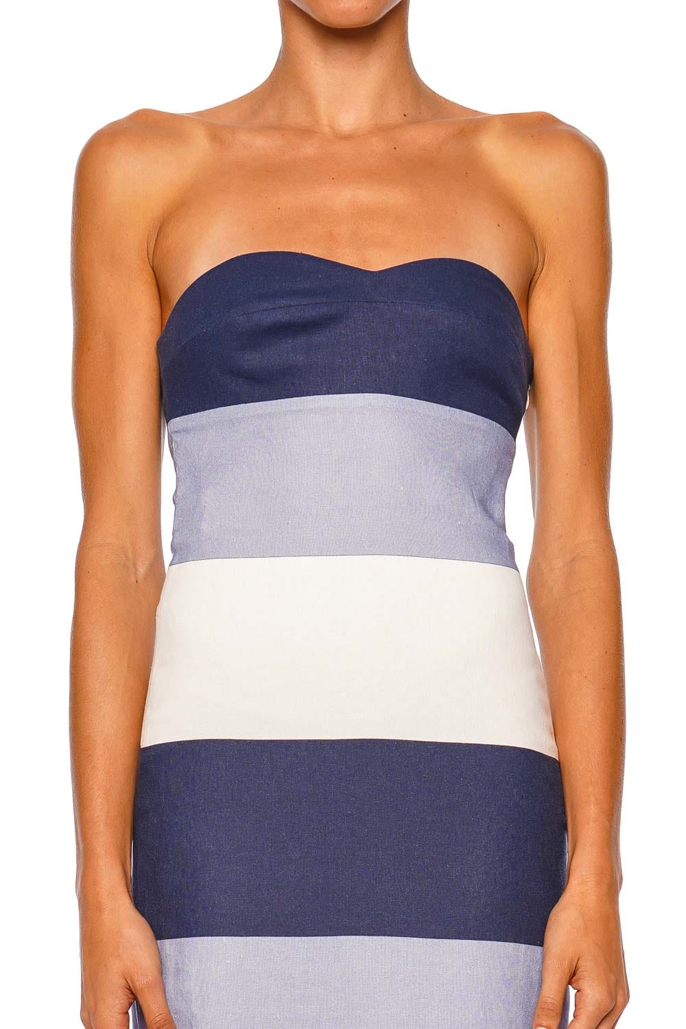 Andres Otalora Sono Veri Strapless Striped Maxi Dress Andres Otalora Sono Veri Strapless Striped Maxi Dress