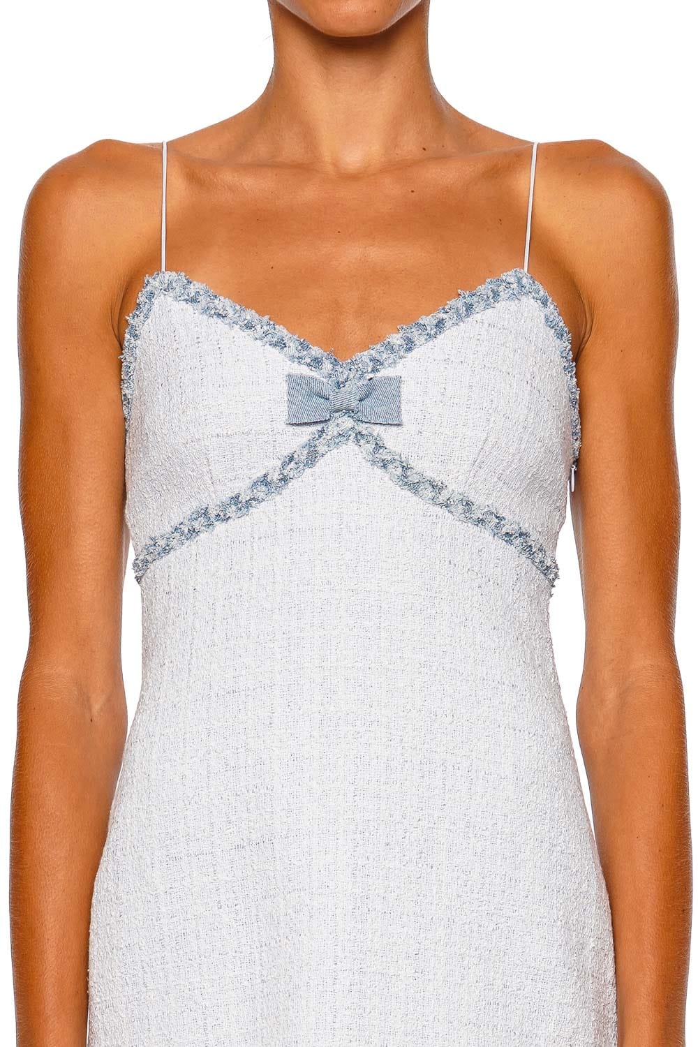 LoveShackFancy Novara Wild River Strappy Mini Dress