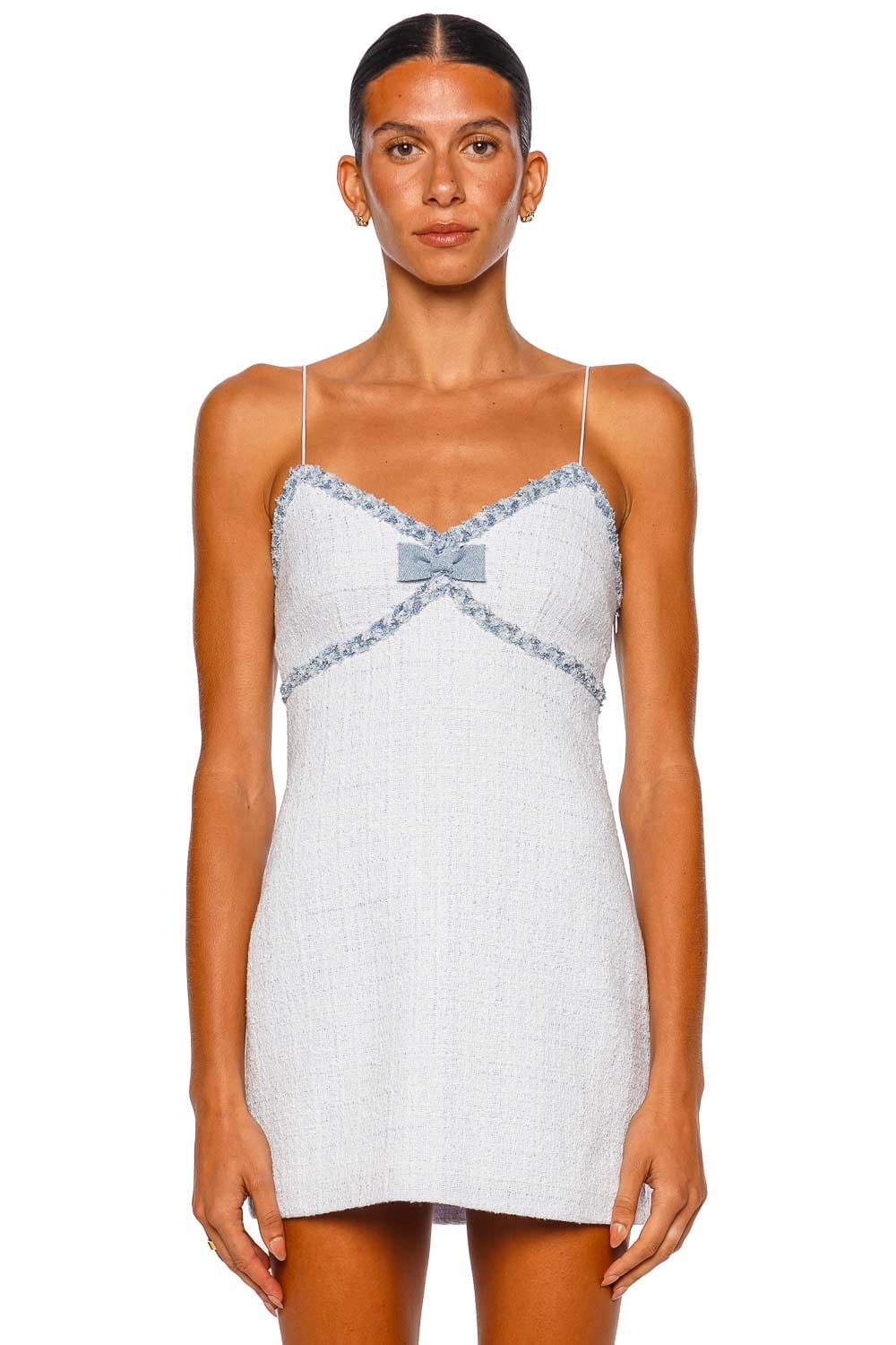 LoveShackFancy Novara Wild River Strappy Mini Dress