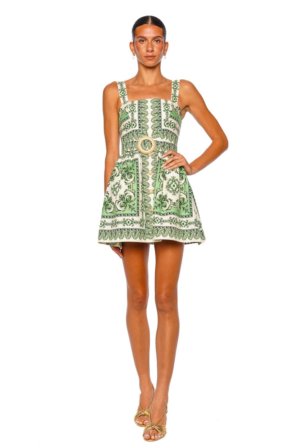 Cara Cara Candy Mint Strap Mini Dress