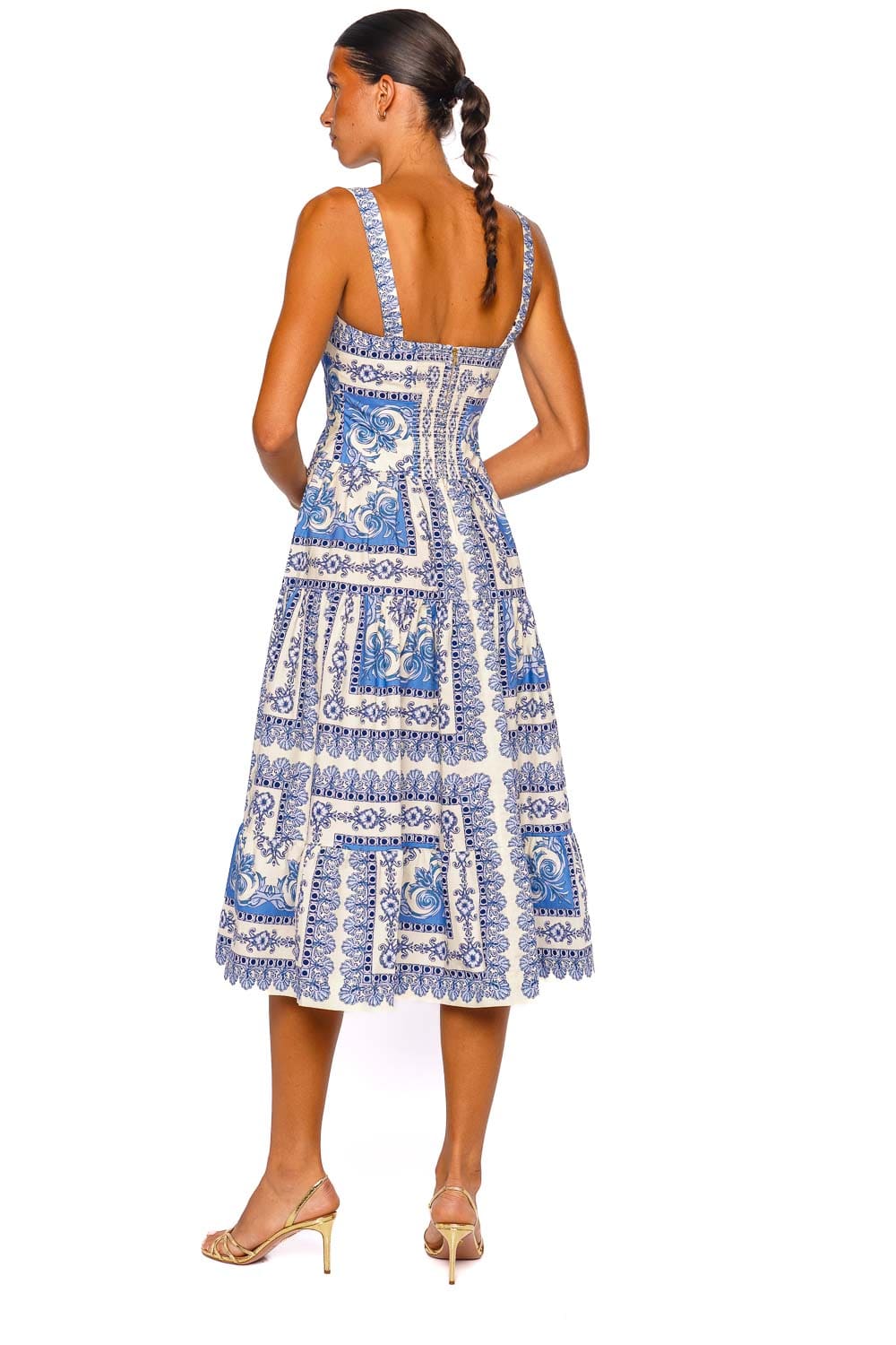 Cara Cara Margarita Sky Strappy Midi Dress